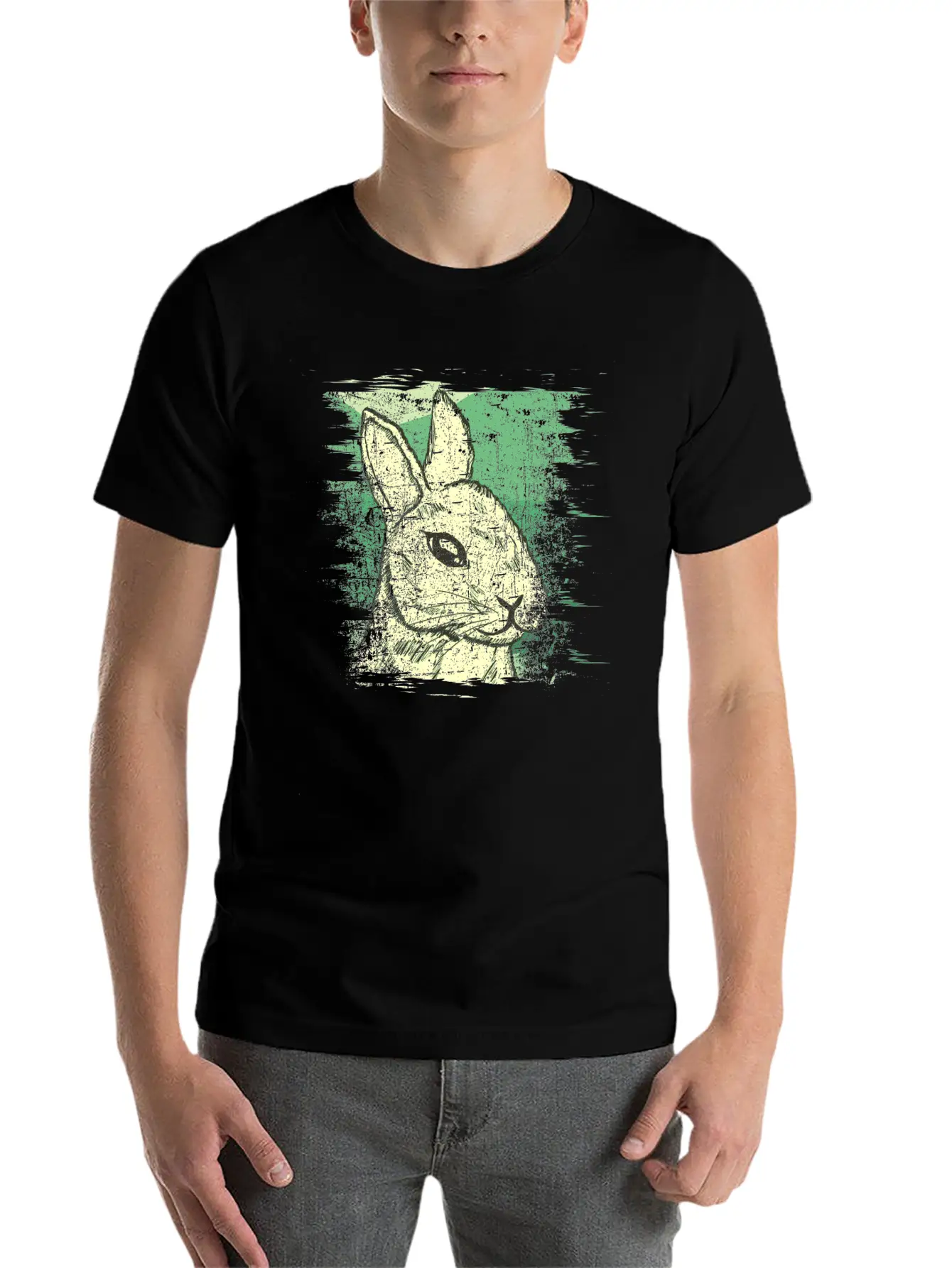 Rabbit Stylish Everyday T-Shirt – Unisex Basic Cotton Tee