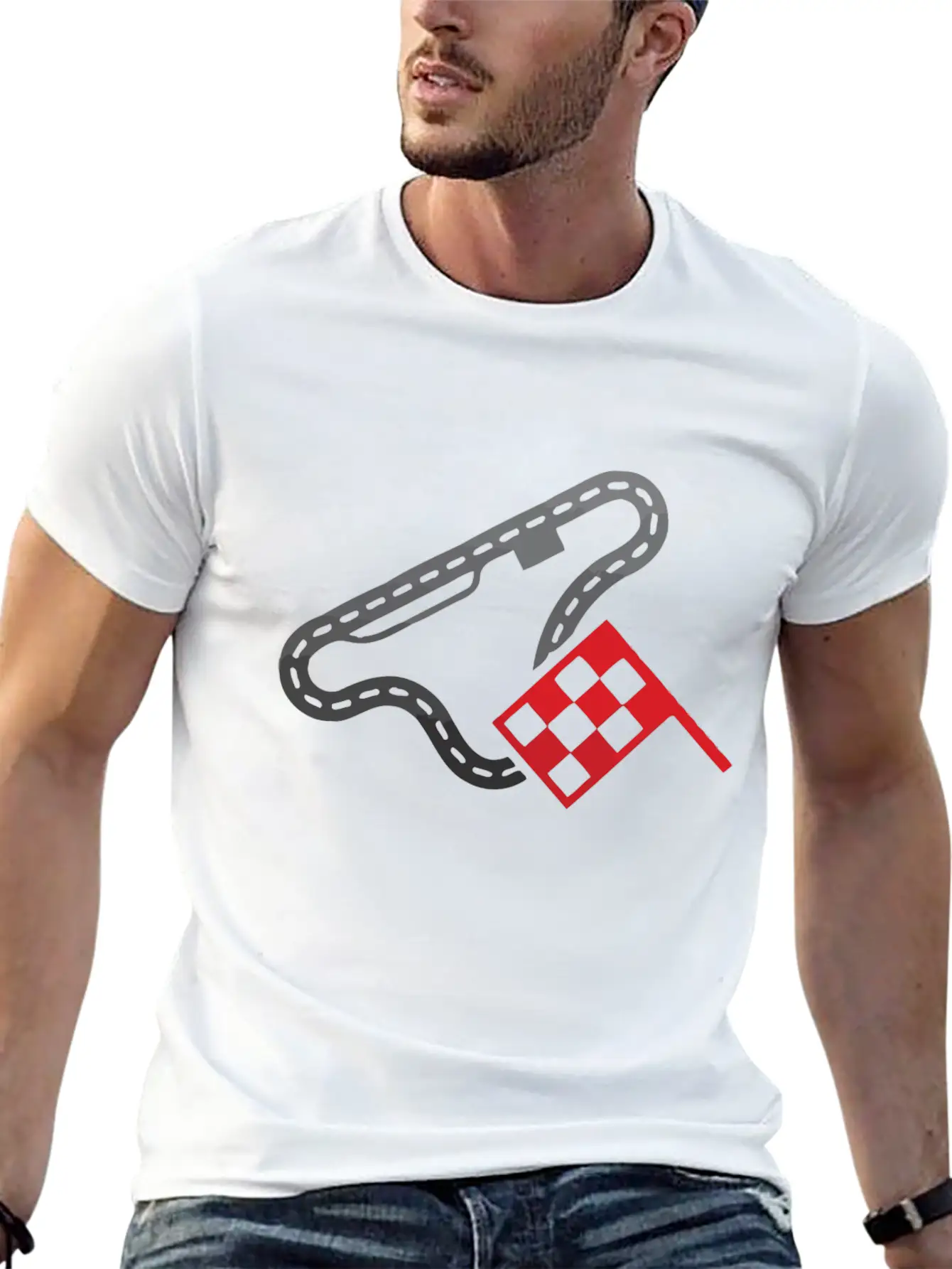 Race Car Circuit Unisex Casual T-Shirt – Clean Design For Daily Comfort