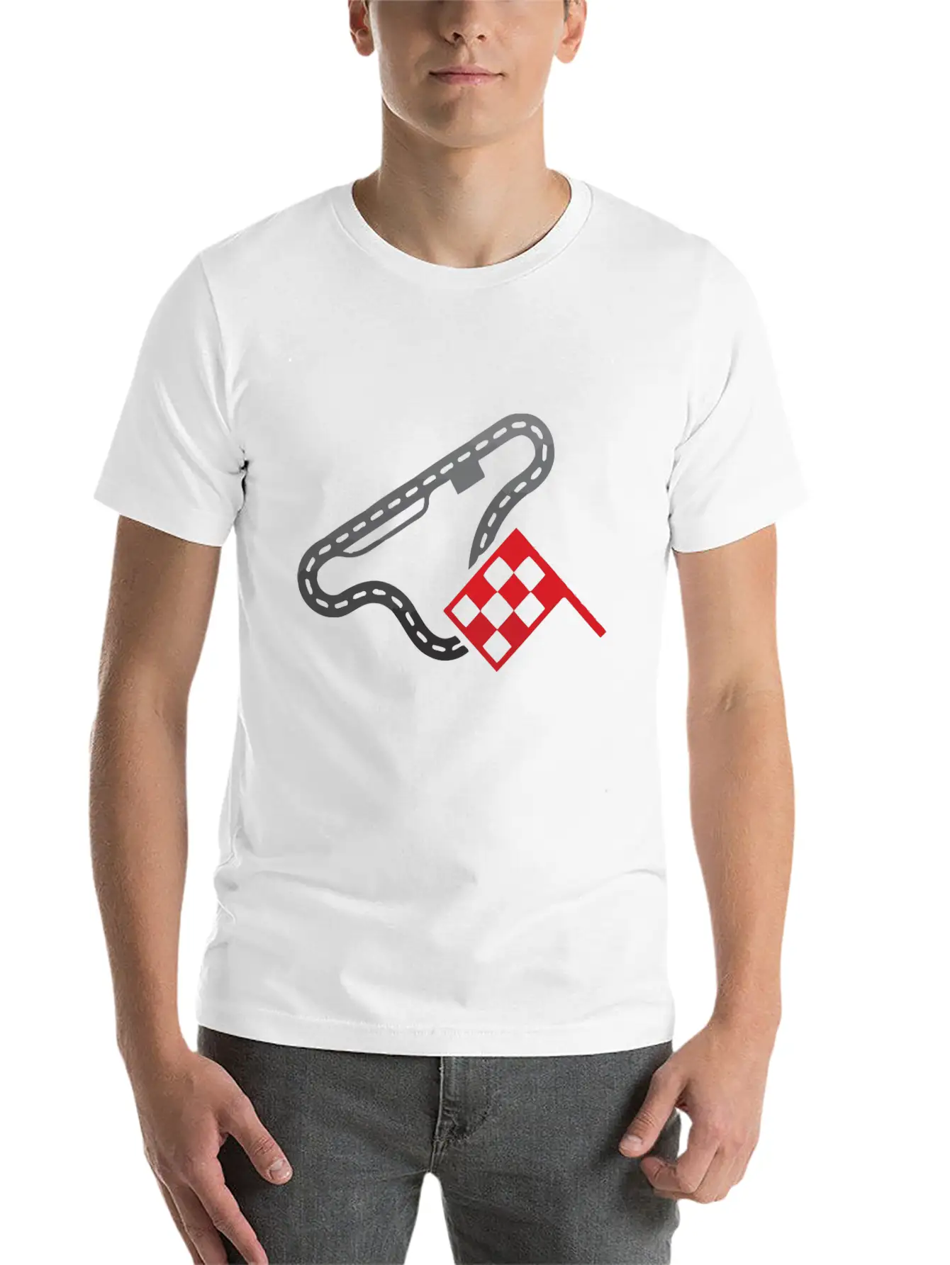 Race Car Circuit Unisex Casual T-Shirt – Clean Design For Daily Comfort