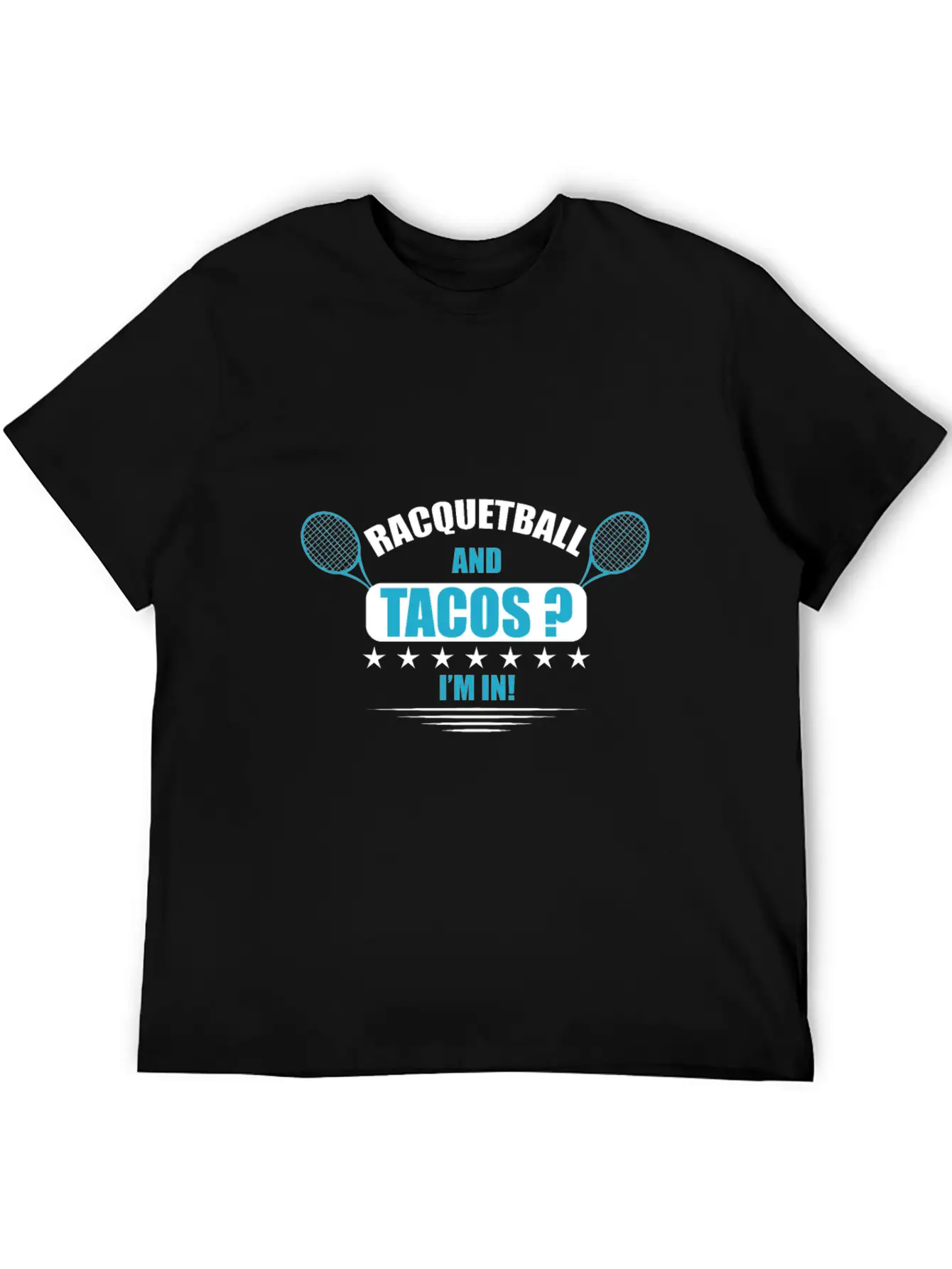 Racquetball Tacos Racquetball Trainer And Taco Lov Relaxed Everyday Tee – Lightweight And Durable Cotton