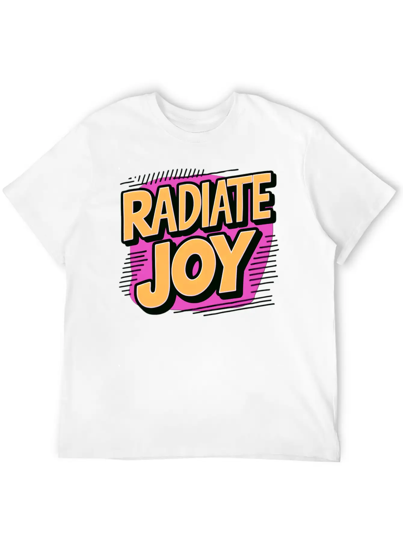 Radiate Joy Basic Graphic T-Shirt – Daily Comfort In Soft Cotton