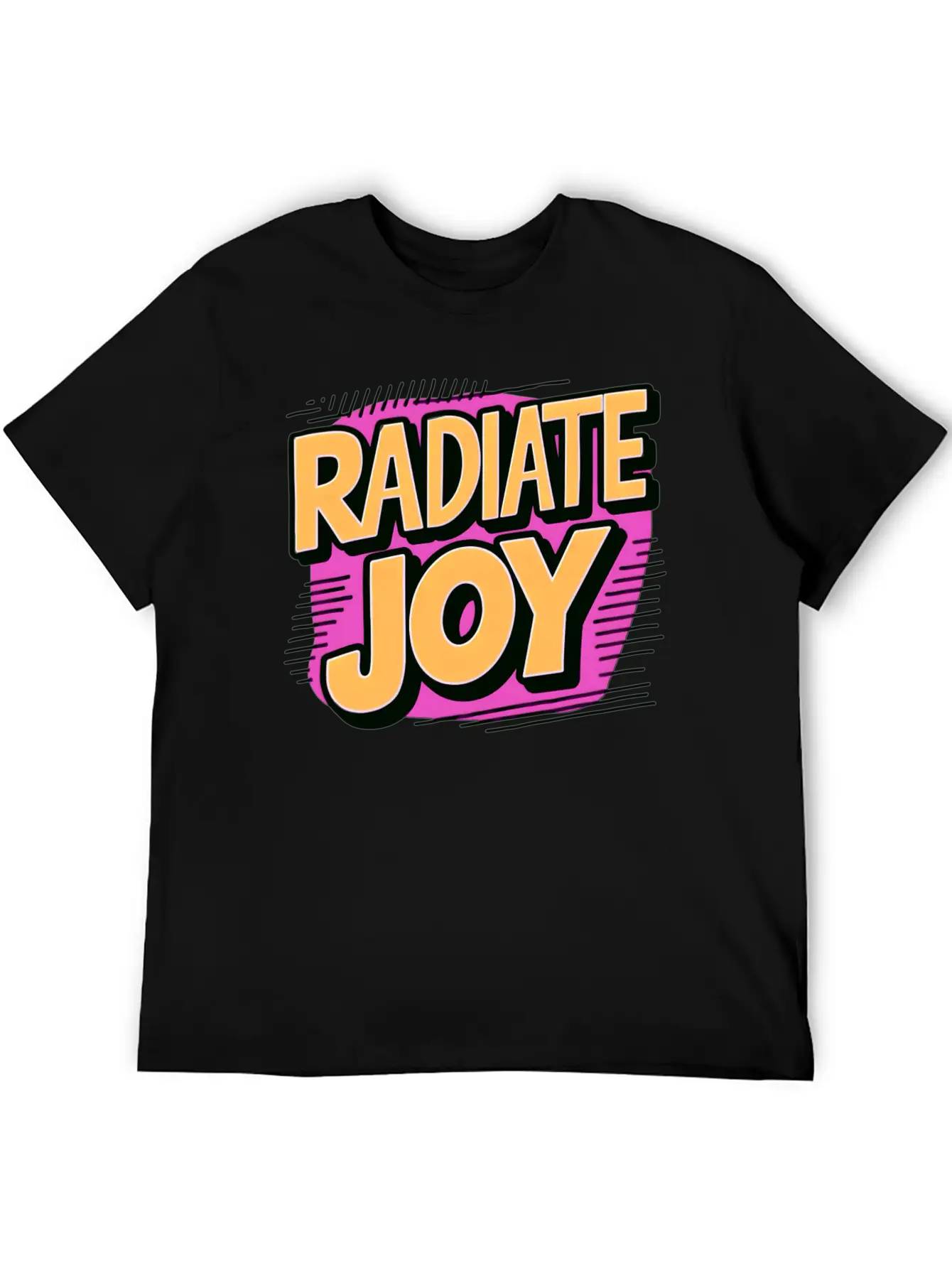 Radiate Joy Basic Graphic T-Shirt – Daily Comfort In Soft Cotton