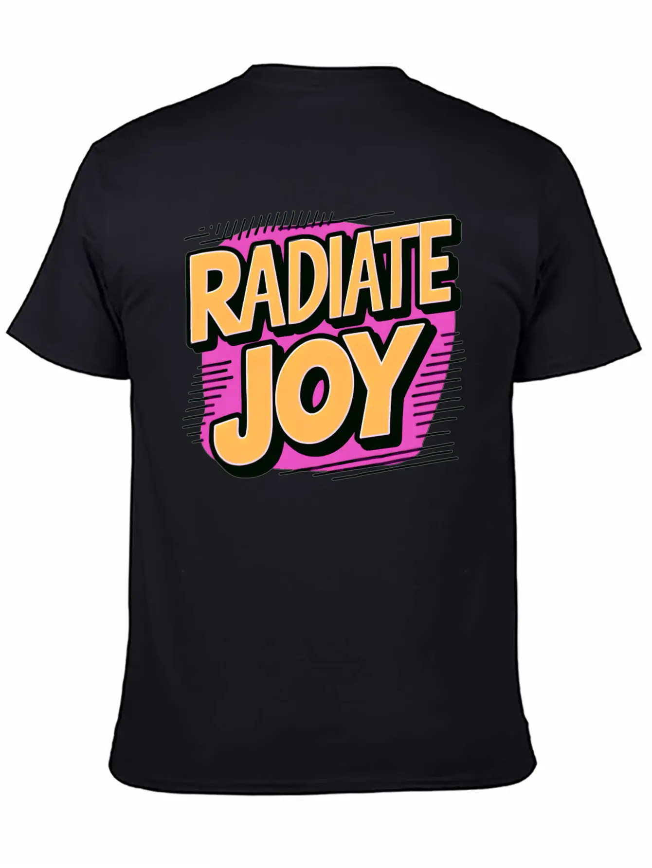 Radiate Joy Basic Graphic T-Shirt – Daily Comfort In Soft Cotton