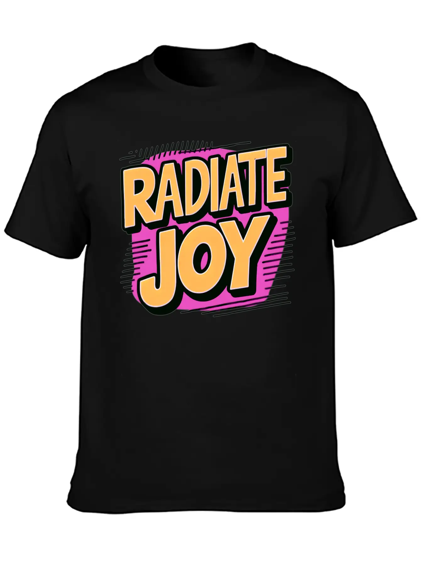 Radiate Joy Basic Graphic T-Shirt – Daily Comfort In Soft Cotton