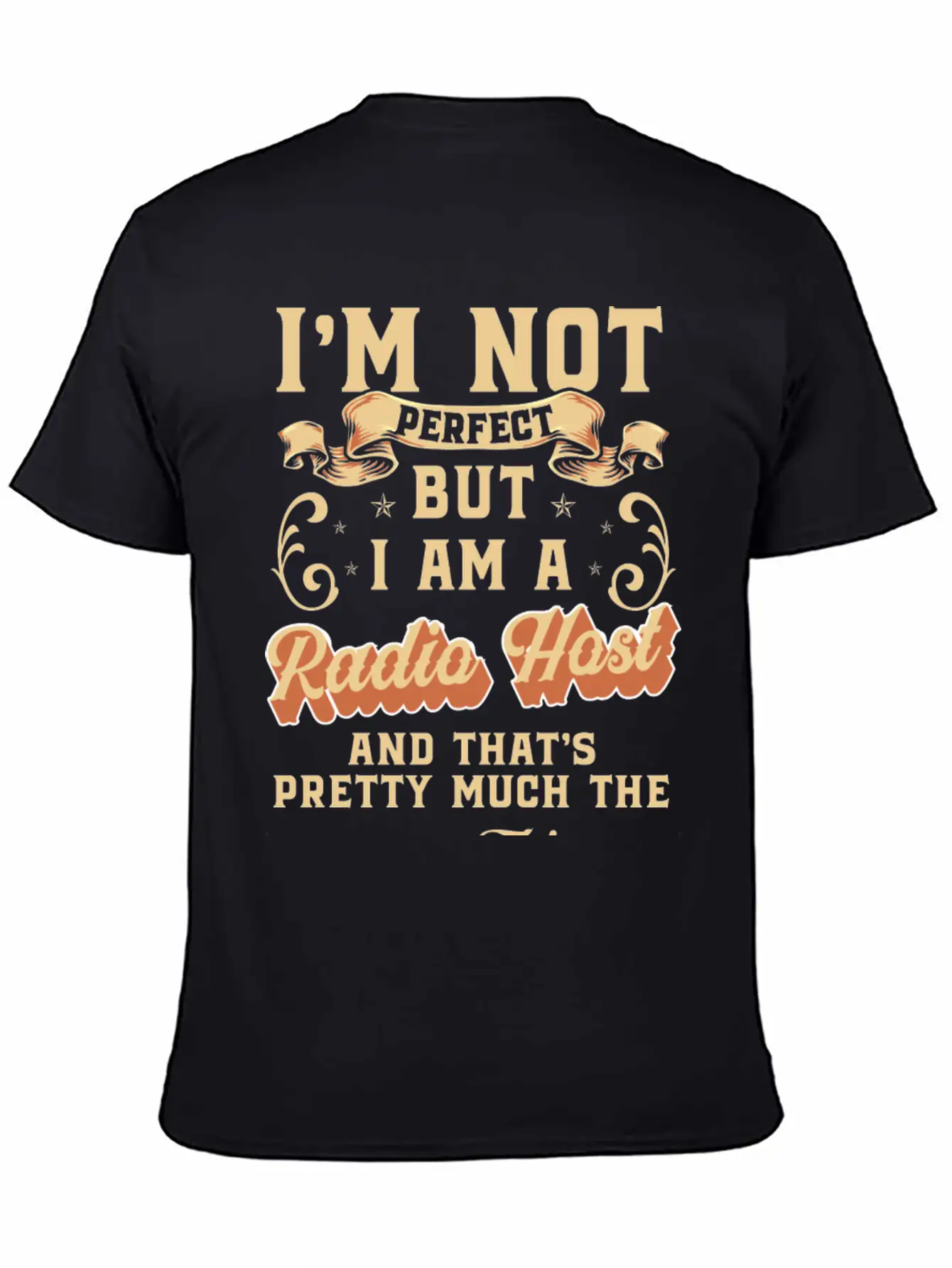 Radio Profession Microphone Retro Basic Graphic T-Shirt – Daily Comfort In Soft Cotton