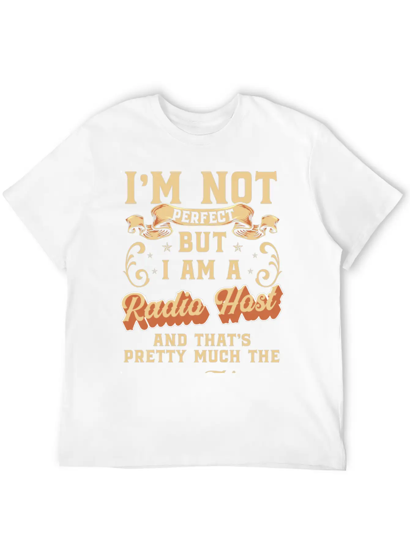 Radio Profession Microphone Retro Basic Graphic T-Shirt – Daily Comfort In Soft Cotton