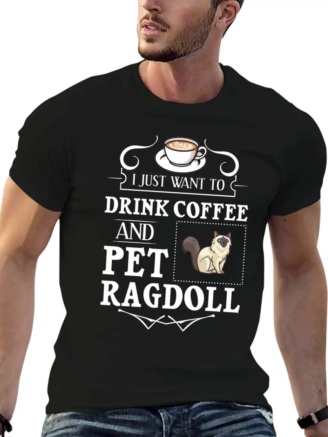 Ragdoll Cat Gift Kitten Owner Lover Modern Fit Casual T-Shirt – Clean And Versatile Design
