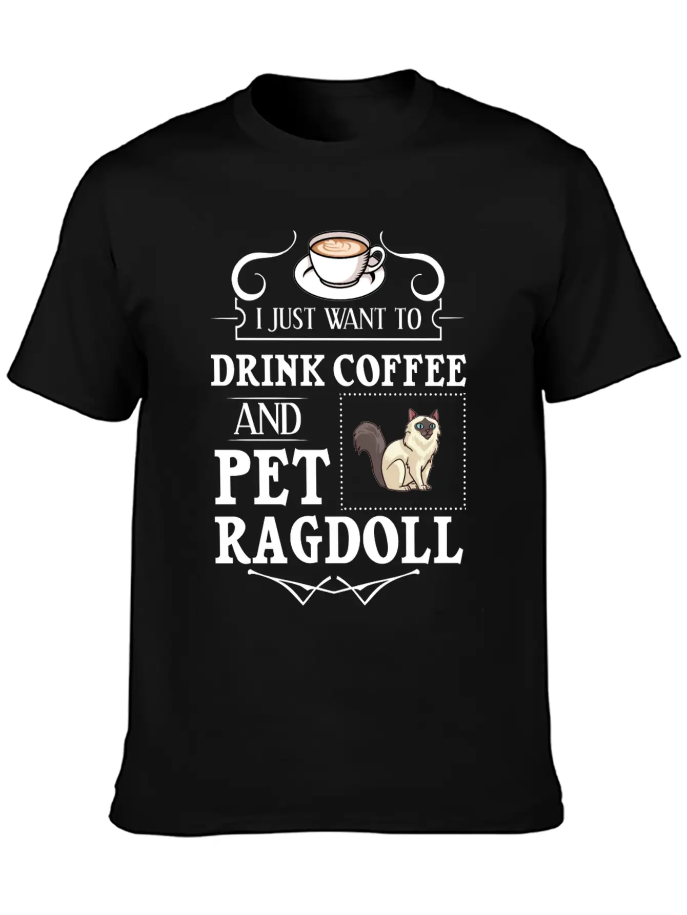 Ragdoll Cat Gift Kitten Owner Lover Modern Fit Casual T-Shirt – Clean And Versatile Design