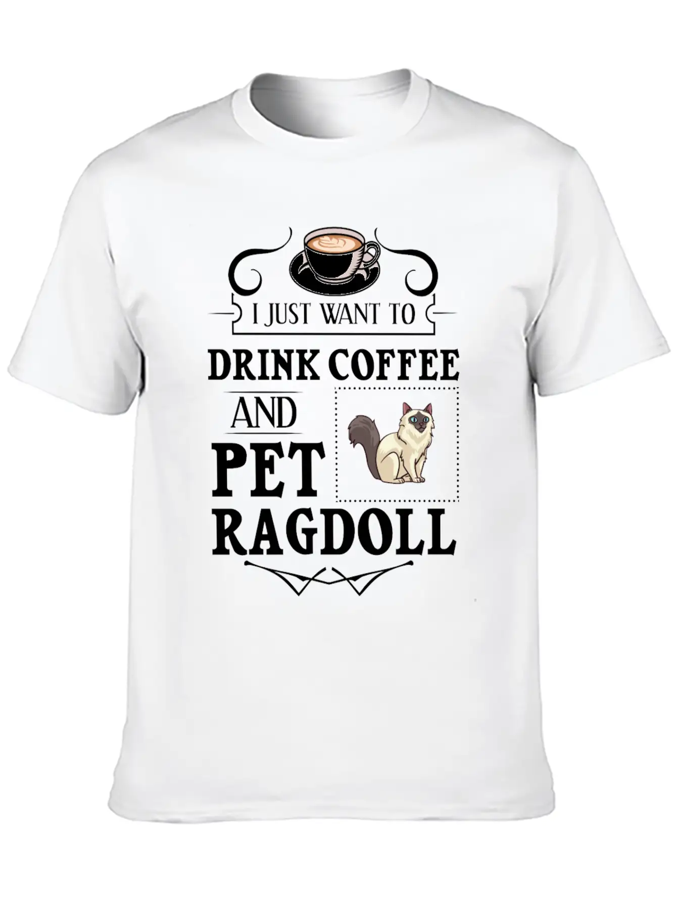 Ragdoll Cat Gift Kitten Owner Lover Modern Fit Casual T-Shirt – Clean And Versatile Design