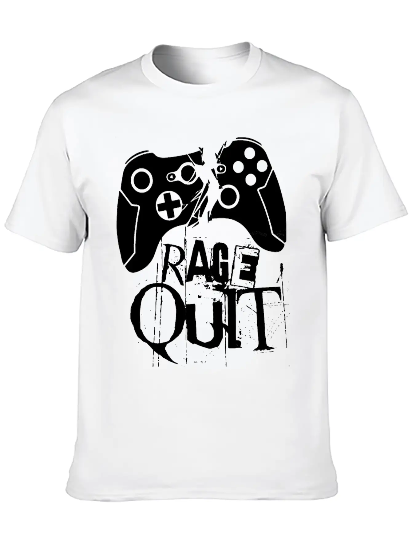 Rage Quit Gamepad Console PC Gaming Gamer Sklave Classic Fit Graphic Tee For Daily Comfort – Unisex Cotton Shirt
