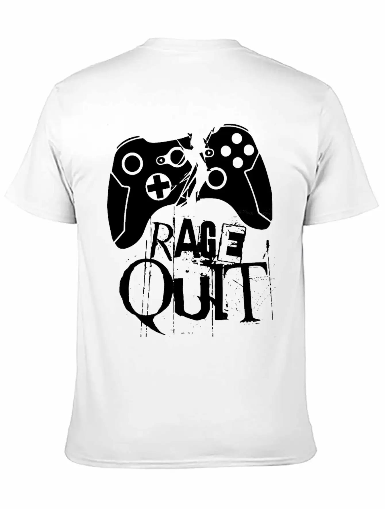 Rage Quit Gamepad Console PC Gaming Gamer Sklave Classic Fit Graphic Tee For Daily Comfort – Unisex Cotton Shirt