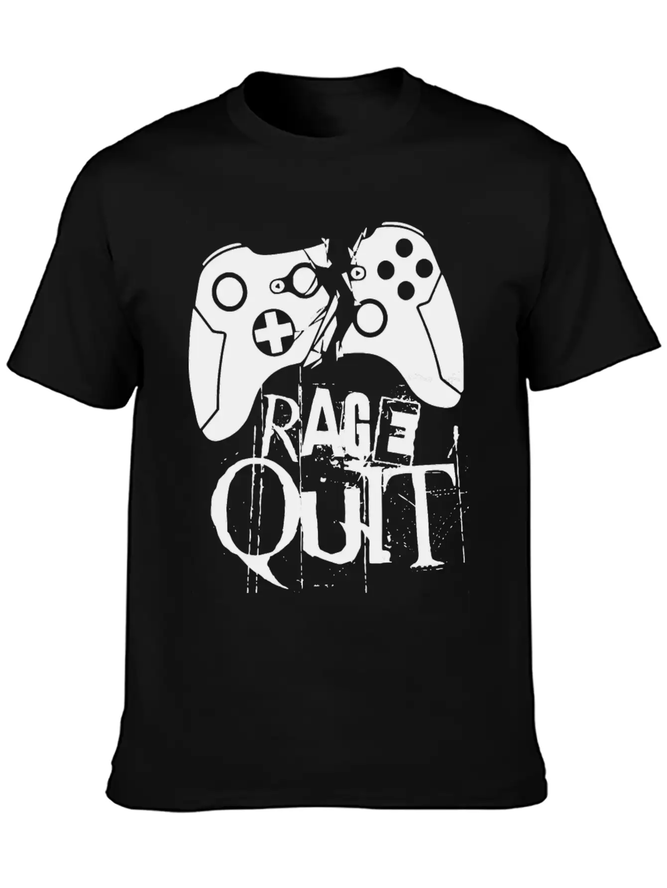 Rage Quit Gamepad Console PC Gaming Gamer Sklave Classic Fit Graphic Tee For Daily Comfort – Unisex Cotton Shirt