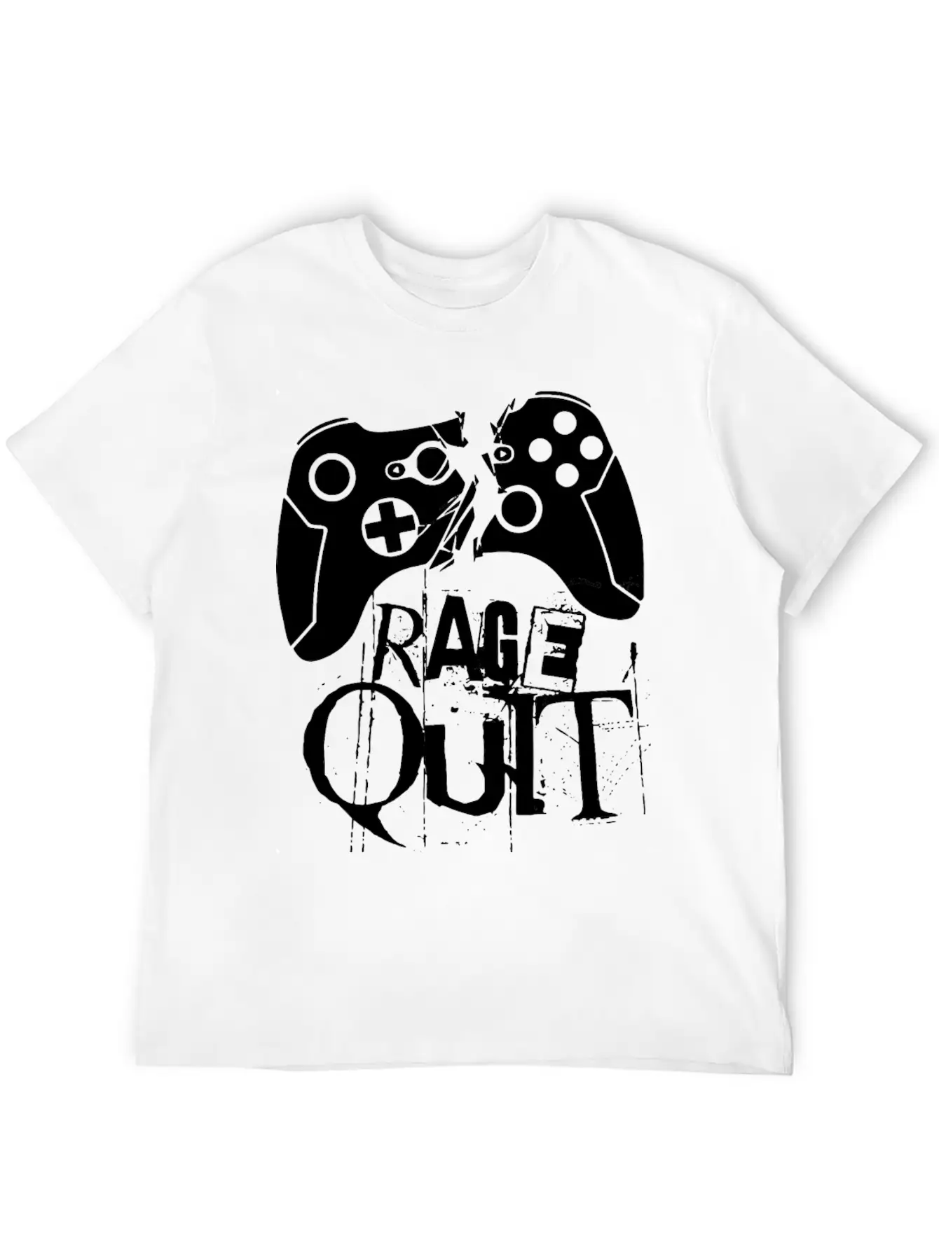 Rage Quit Gamepad Console PC Gaming Gamer Sklave Classic Fit Graphic Tee For Daily Comfort – Unisex Cotton Shirt