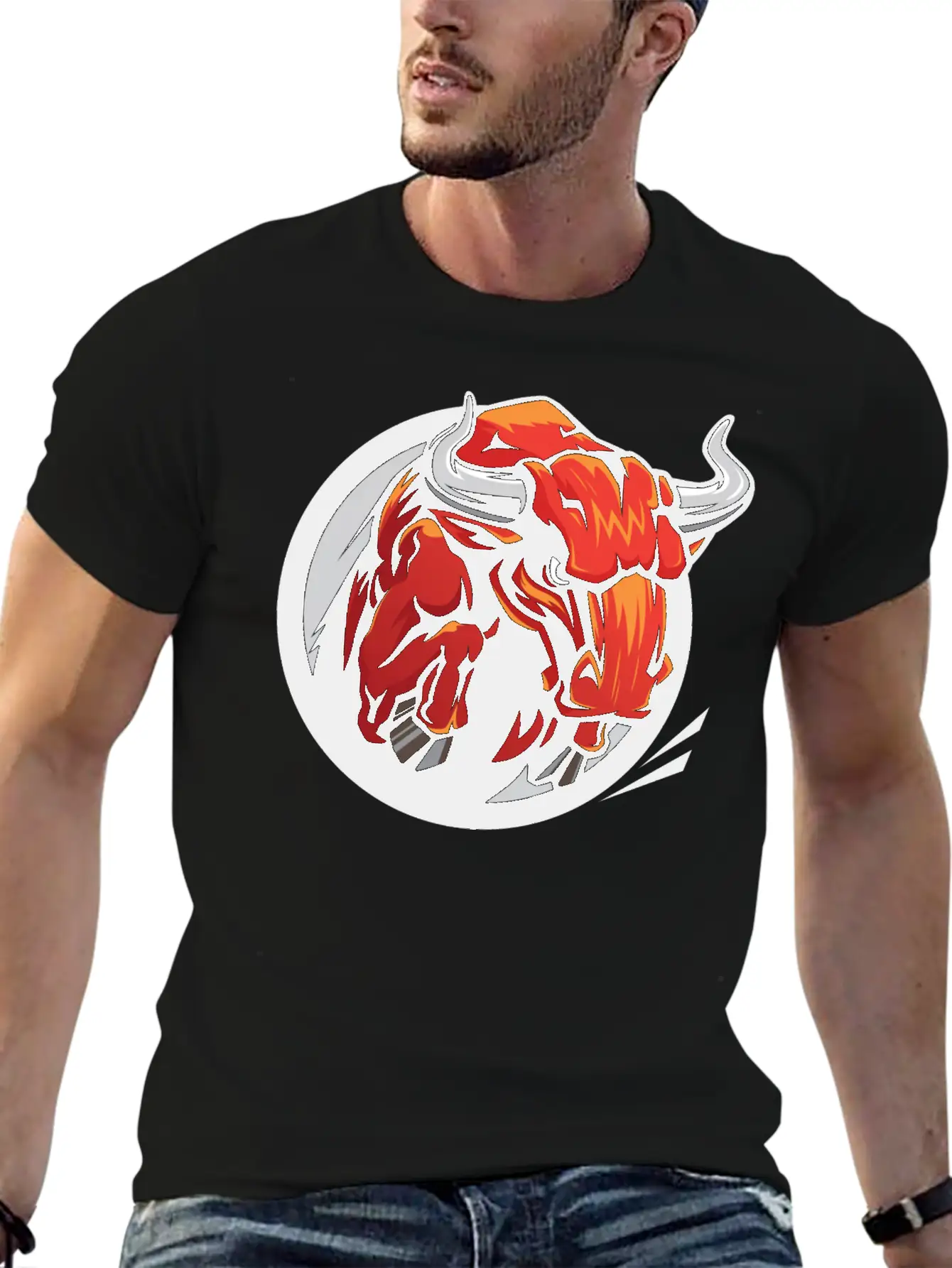 Raging Bull Classic Fit Graphic Tee For Daily Comfort – Unisex Cotton Shirt
