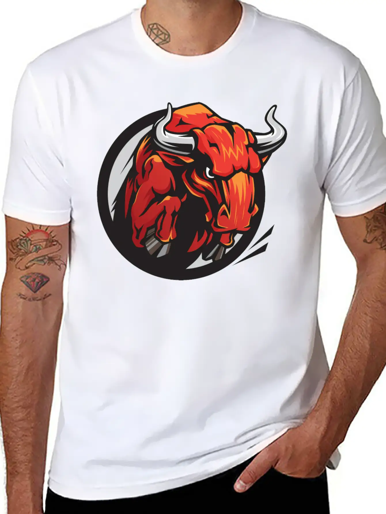 Raging Bull Classic Fit Graphic Tee For Daily Comfort – Unisex Cotton Shirt