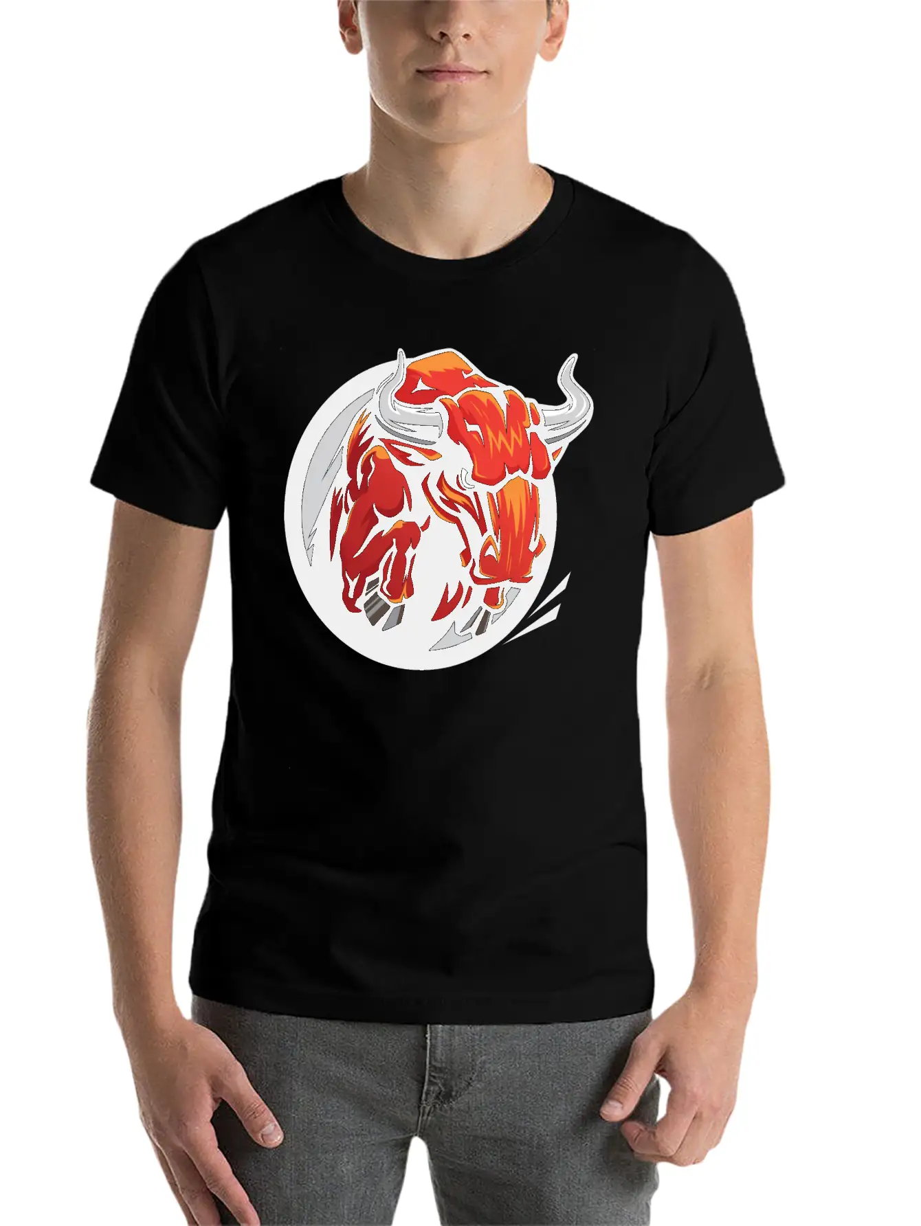 Raging Bull Classic Fit Graphic Tee For Daily Comfort – Unisex Cotton Shirt