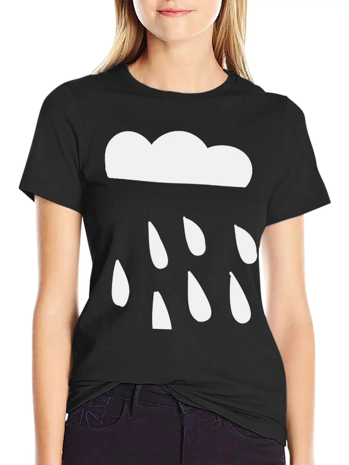 Rain Cloud Basic Graphic T-Shirt – Daily Comfort In Soft Cotton