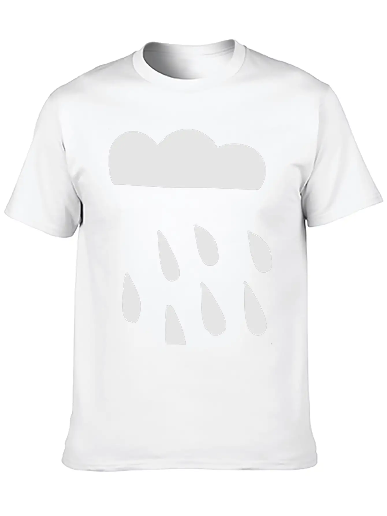 Rain Cloud Basic Graphic T-Shirt – Daily Comfort In Soft Cotton