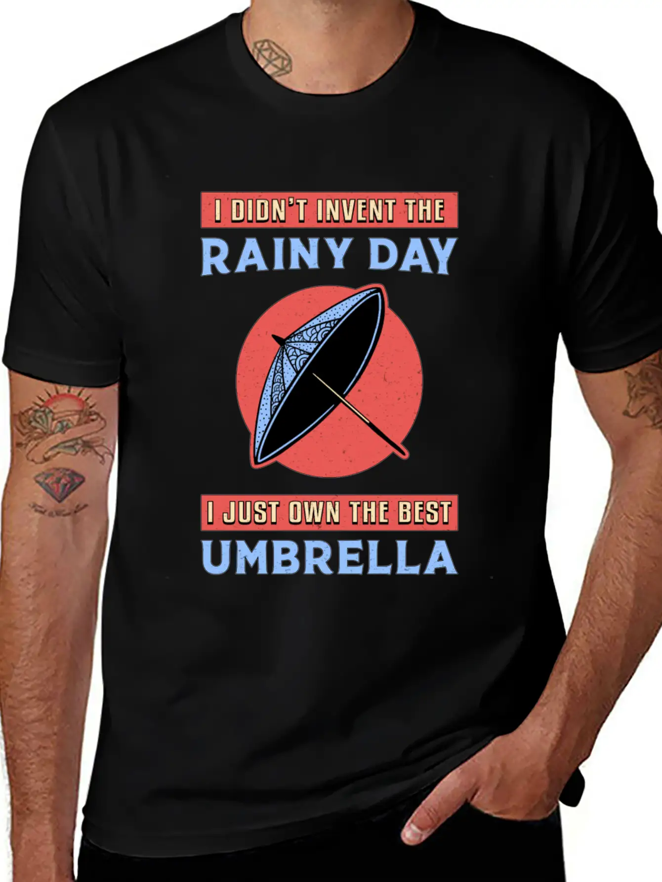 Rain Cloud Umbrella Raindrop Weather Rainy Gift Unisex Casual T-Shirt – Clean Design For Daily Comfort