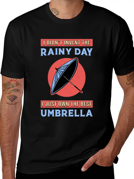 Rain Cloud Umbrella Raindrop Weather Rainy Gift Unisex Casual T-Shirt – Clean Design For Daily Comfort