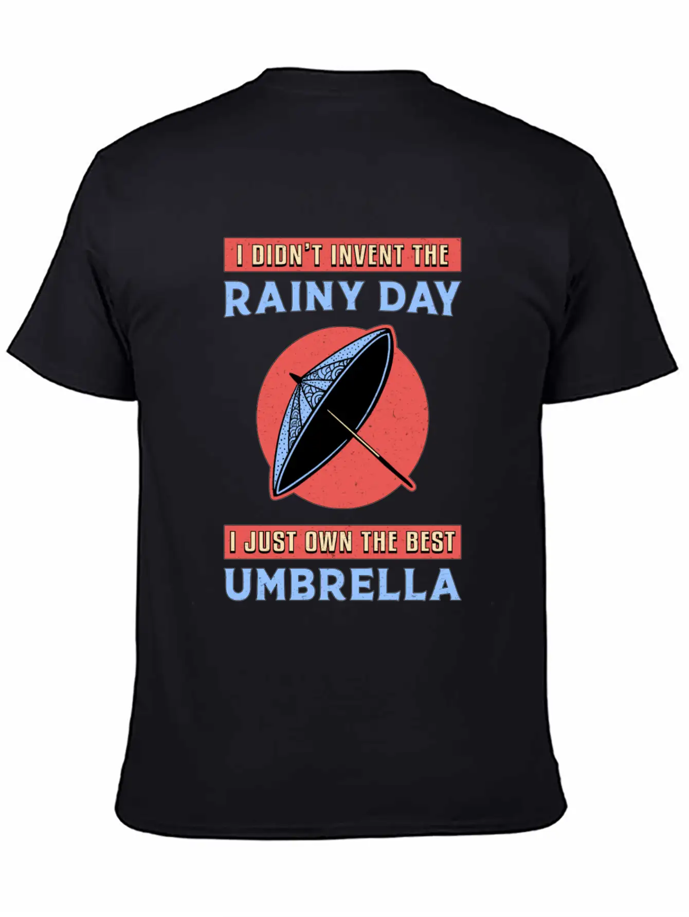 Rain Cloud Umbrella Raindrop Weather Rainy Gift Unisex Casual T-Shirt – Clean Design For Daily Comfort