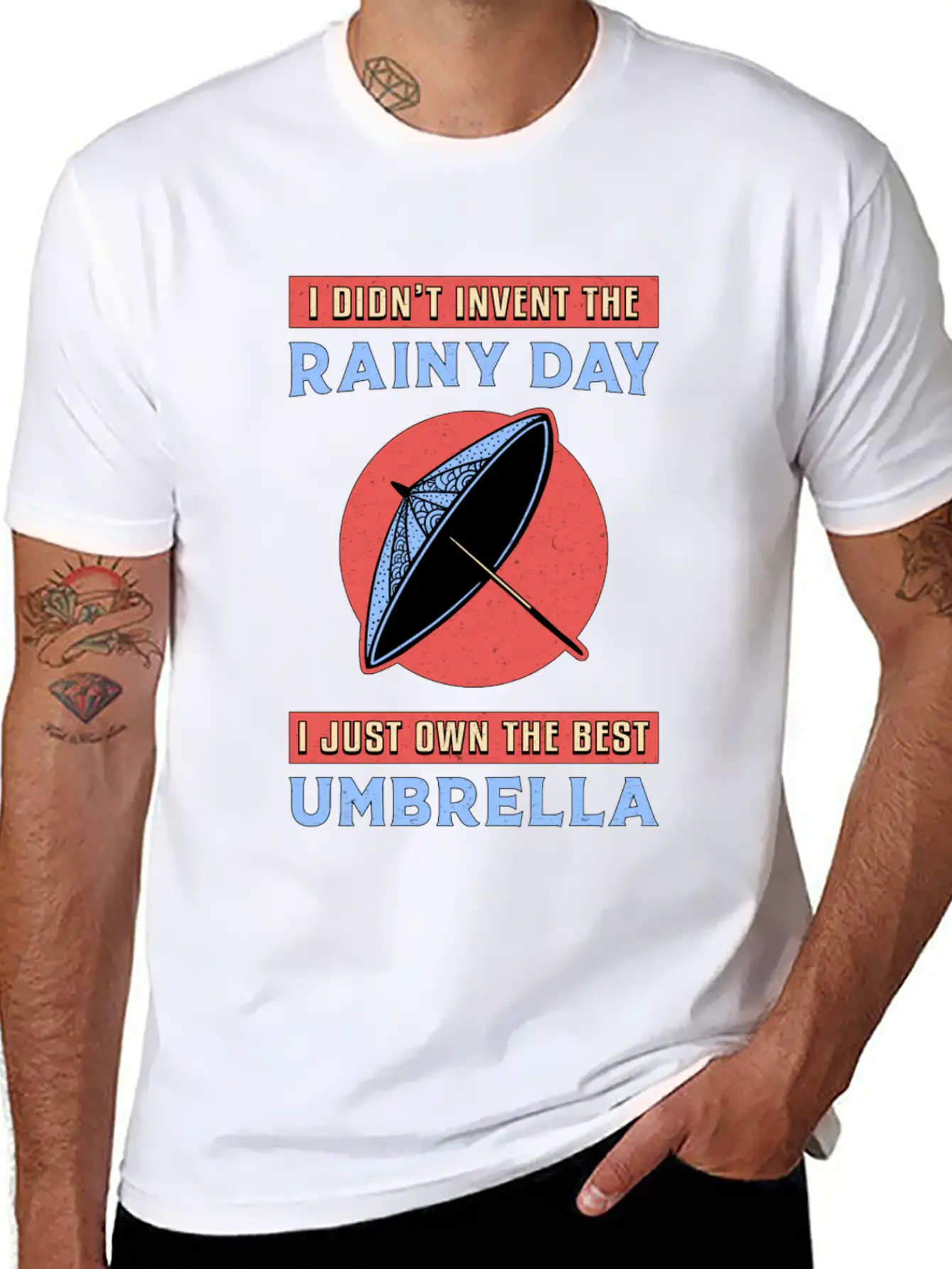 Rain Cloud Umbrella Raindrop Weather Rainy Gift Unisex Casual T-Shirt – Clean Design For Daily Comfort
