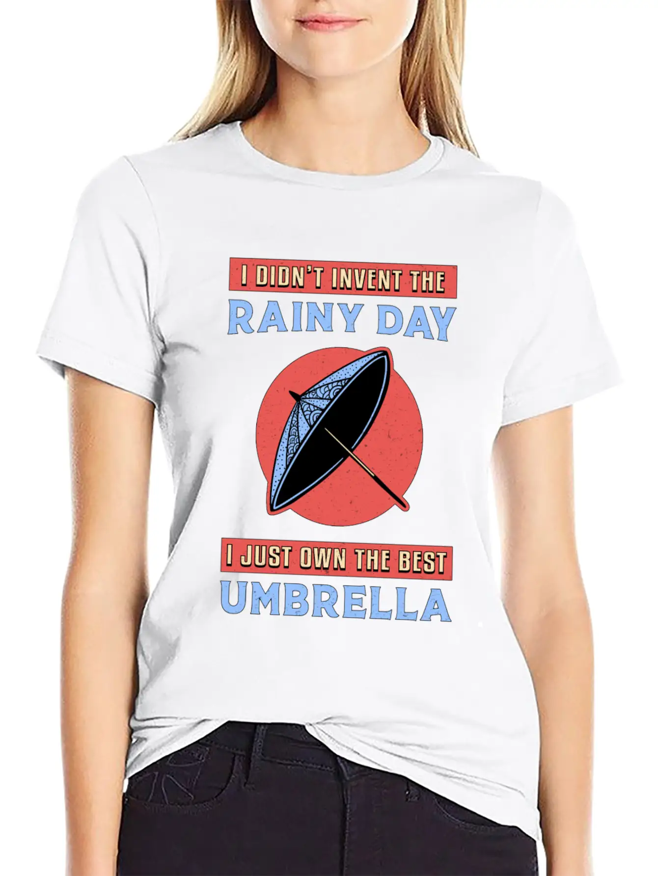 Rain Cloud Umbrella Raindrop Weather Rainy Gift Unisex Casual T-Shirt – Clean Design For Daily Comfort