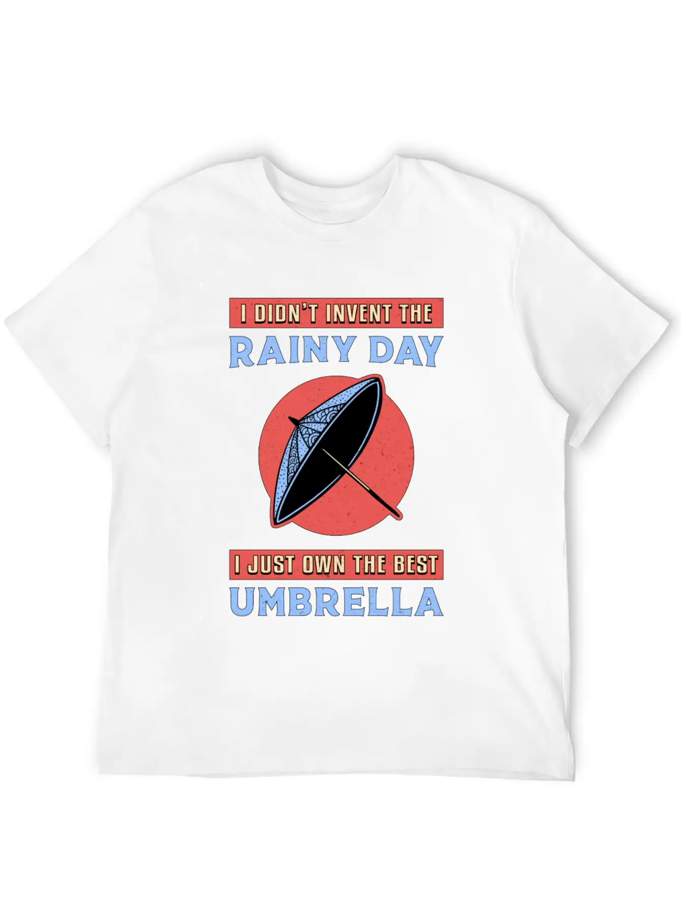 Rain Cloud Umbrella Raindrop Weather Rainy Gift Unisex Casual T-Shirt – Clean Design For Daily Comfort