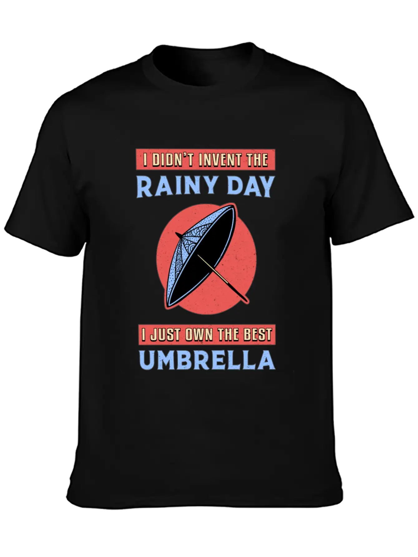 Rain Cloud Umbrella Raindrop Weather Rainy Gift Unisex Casual T-Shirt – Clean Design For Daily Comfort