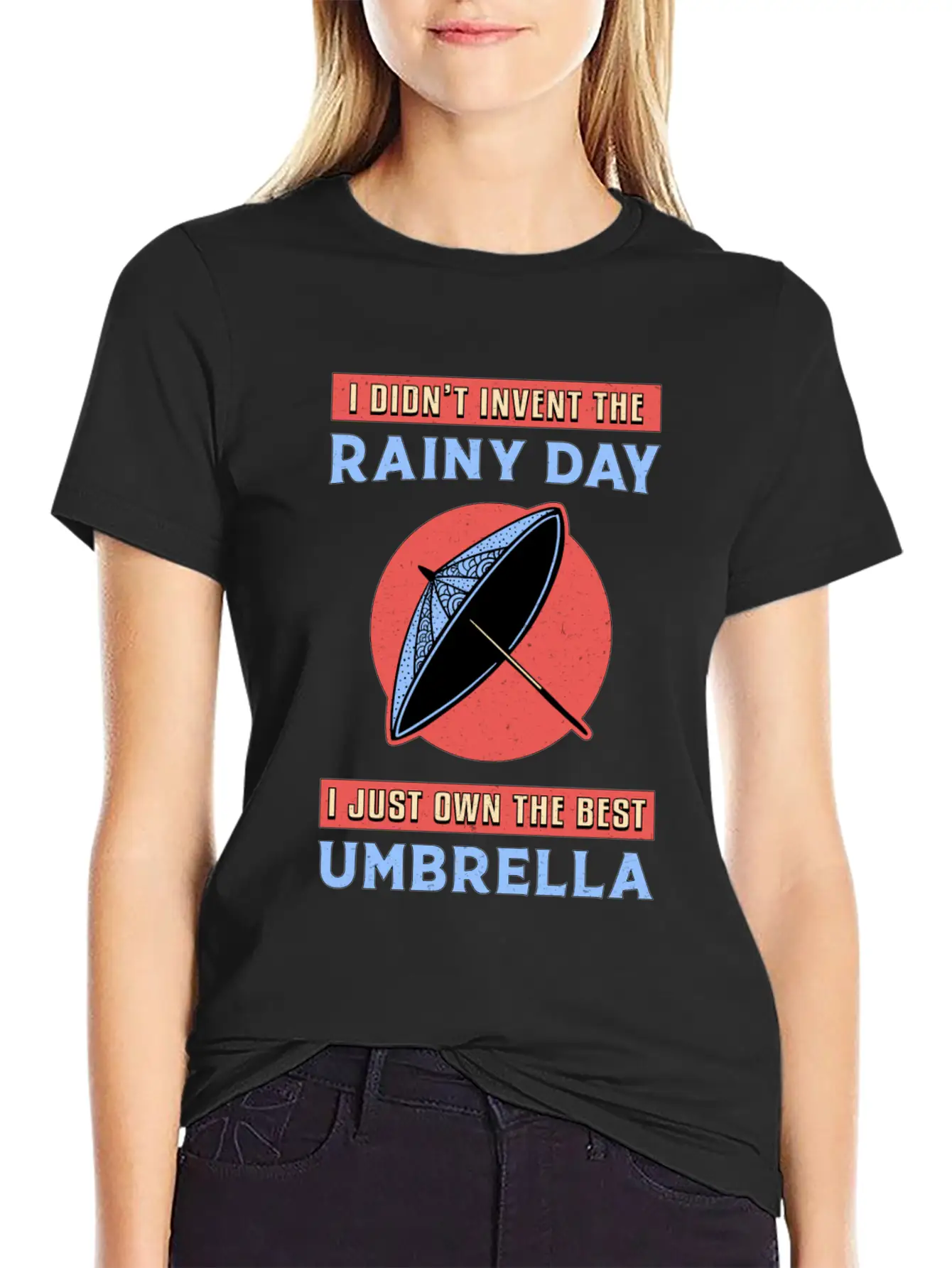 Rain Cloud Umbrella Raindrop Weather Rainy Gift Unisex Casual T-Shirt – Clean Design For Daily Comfort