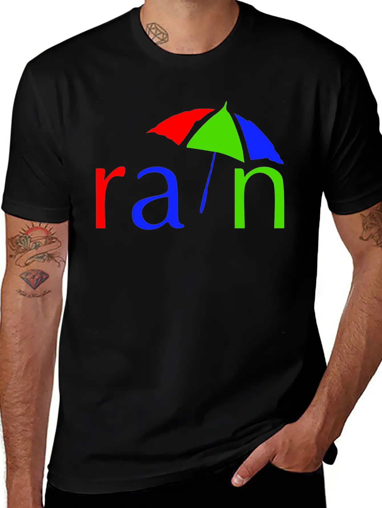 Rain Lightweight Cotton T-Shirt – Daily Comfort Graphic Shirt