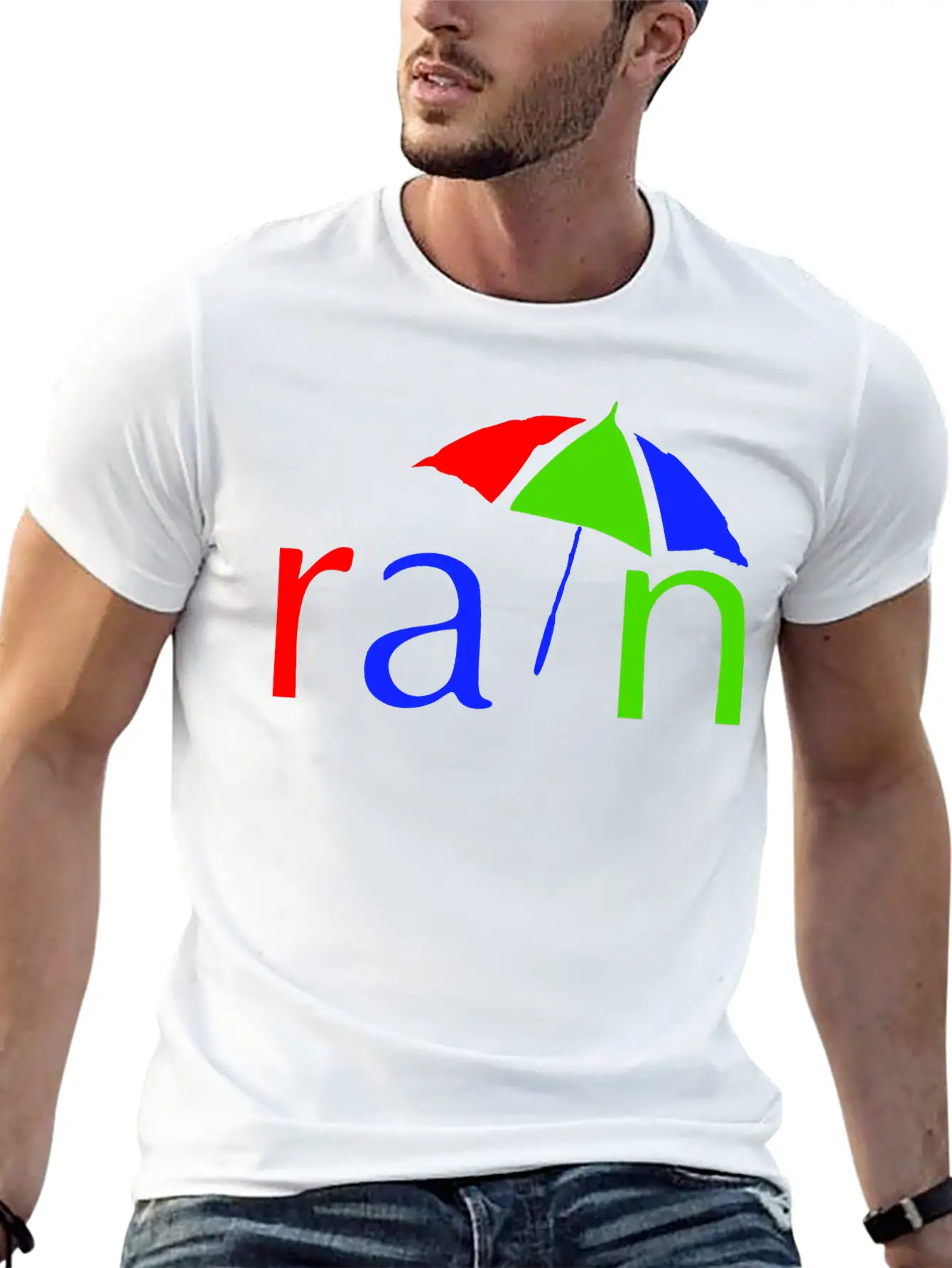 Rain Lightweight Cotton T-Shirt – Daily Comfort Graphic Shirt