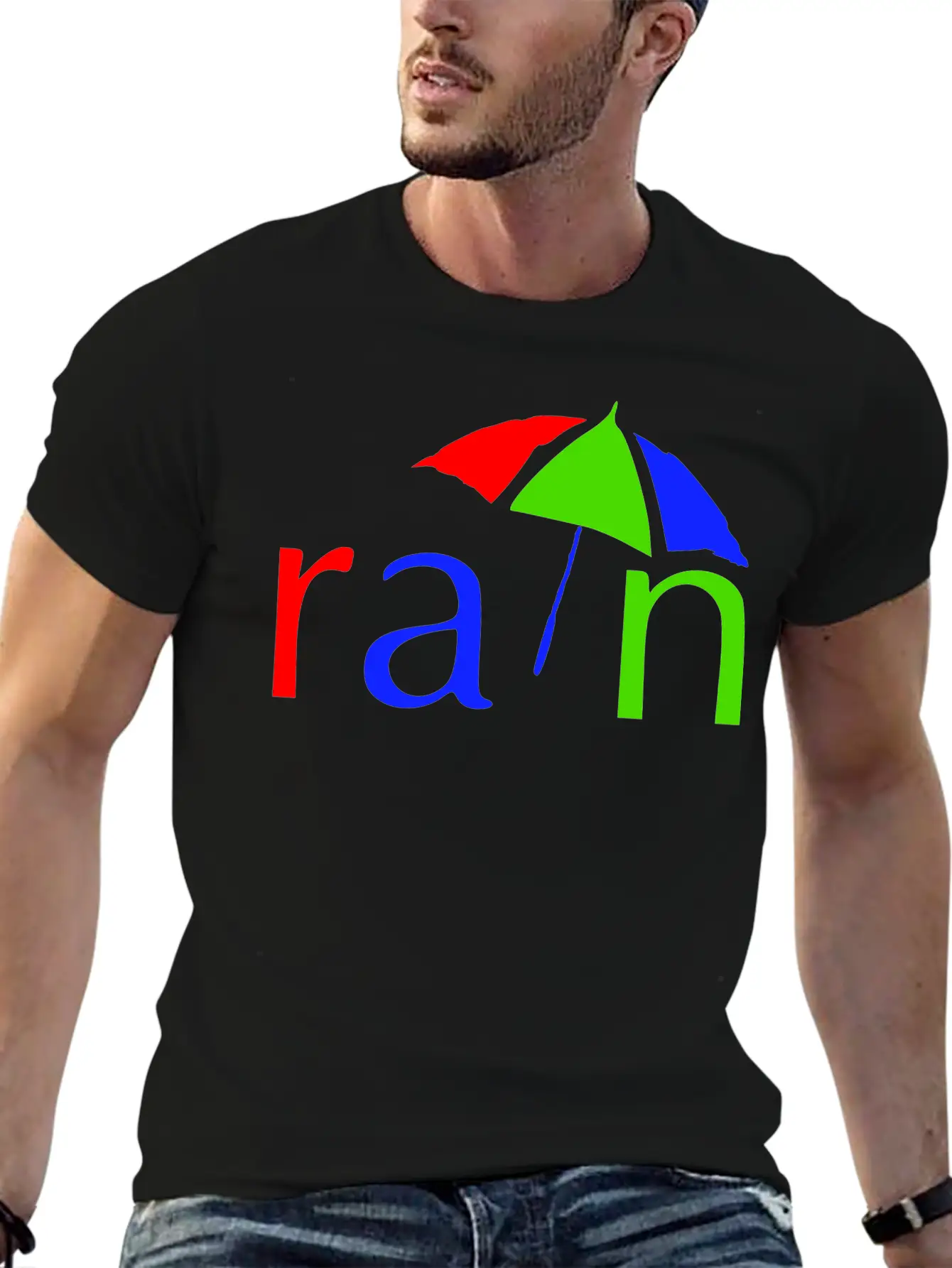 Rain Lightweight Cotton T-Shirt – Daily Comfort Graphic Shirt
