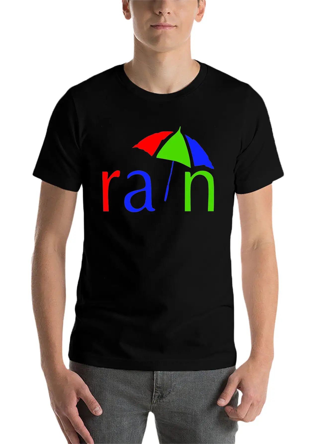 Rain Lightweight Cotton T-Shirt – Daily Comfort Graphic Shirt