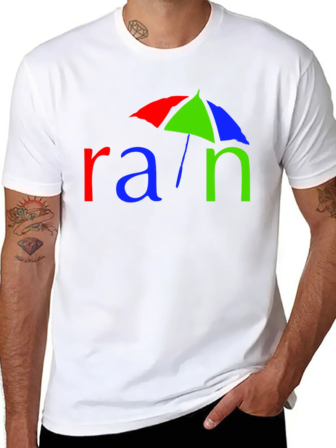Rain Lightweight Cotton T-Shirt – Daily Comfort Graphic Shirt