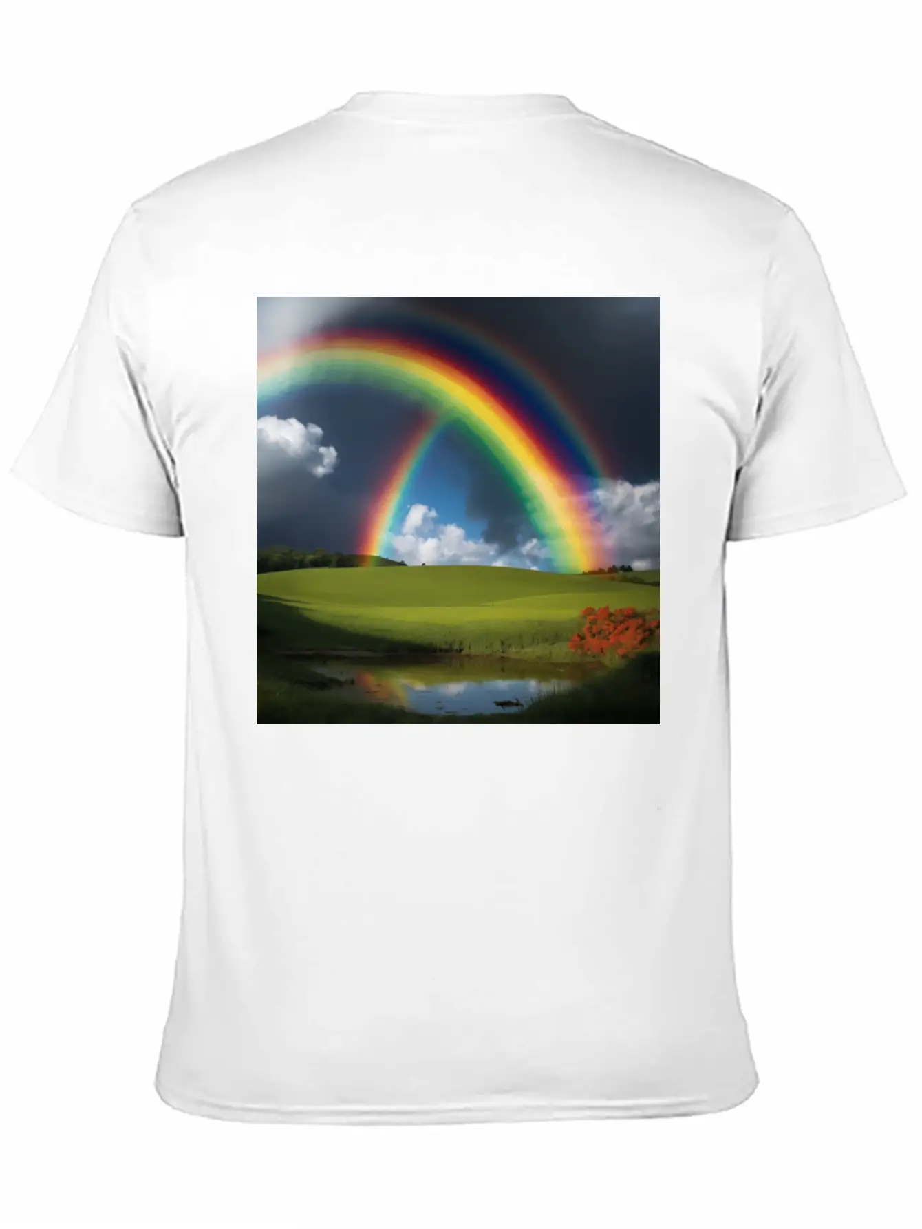 Rainbow Essential Cotton Tee For Daily Outfits – Unisex Style
