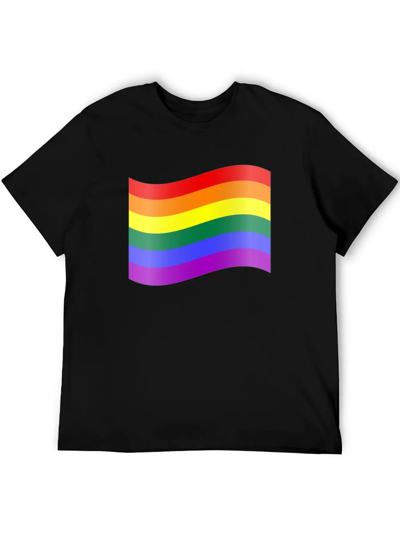 RAINBOW FLAG Essential Cotton Tee For Daily Outfits – Unisex Style