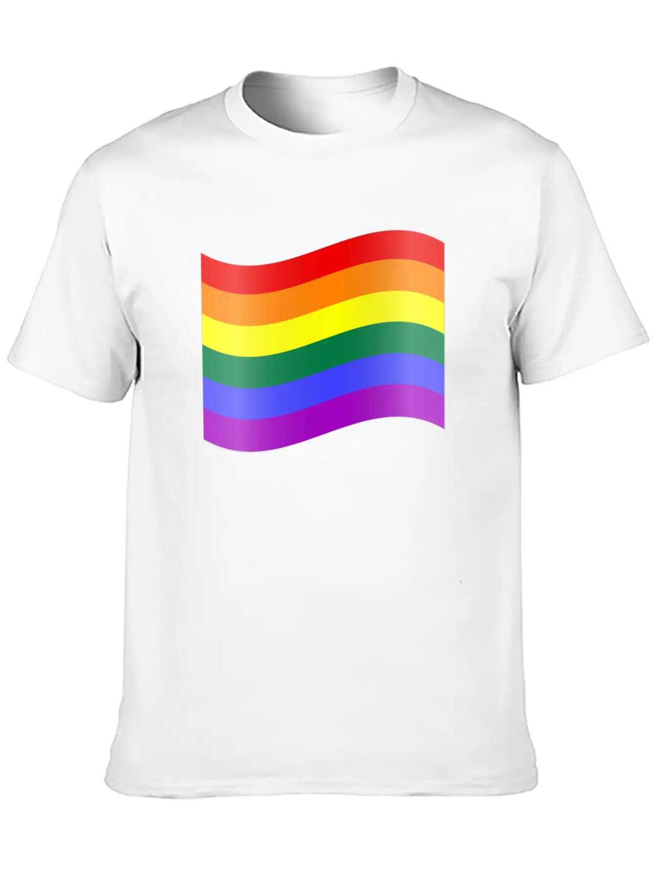 RAINBOW FLAG Essential Cotton Tee For Daily Outfits – Unisex Style