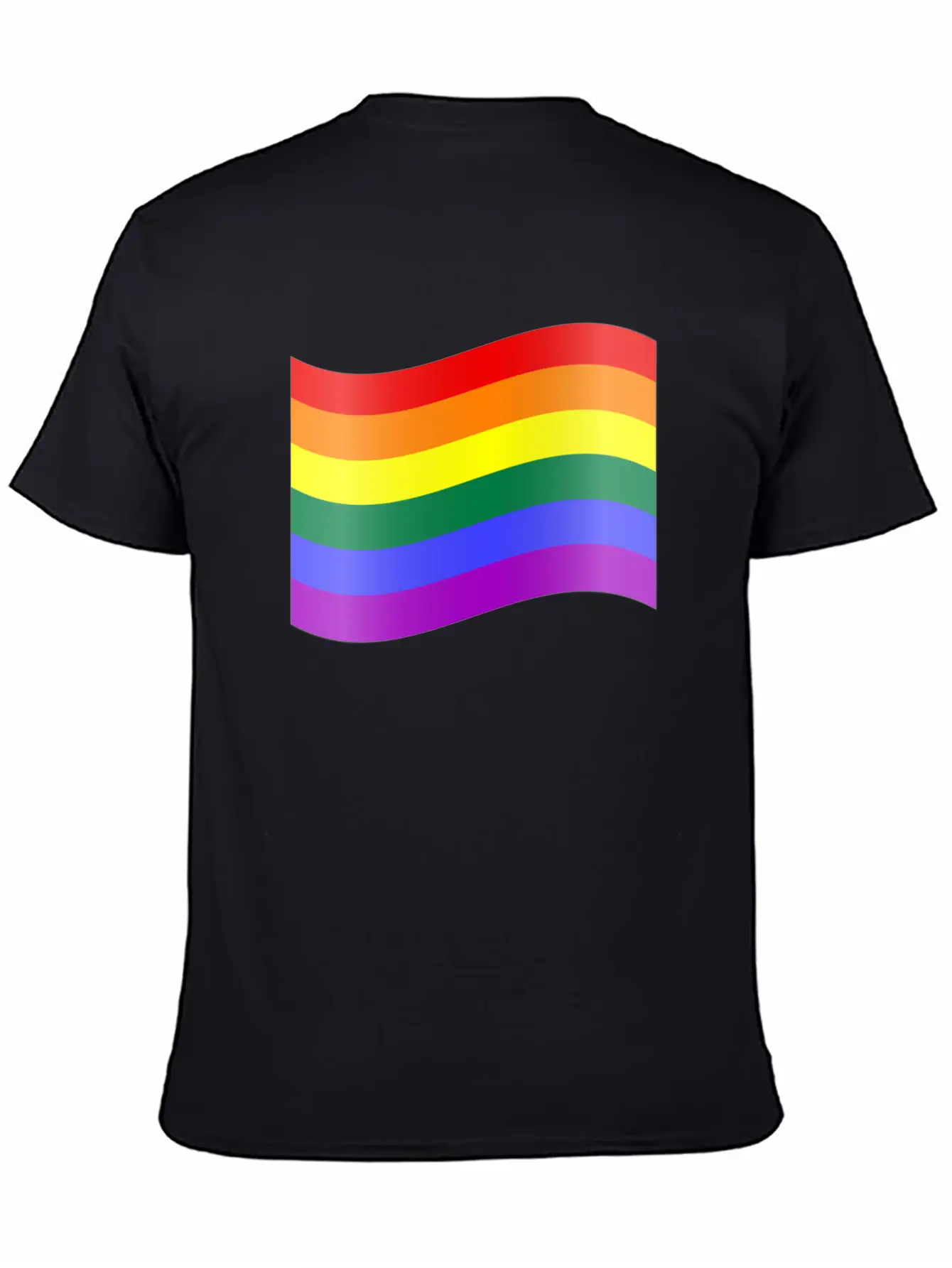 RAINBOW FLAG Essential Cotton Tee For Daily Outfits – Unisex Style