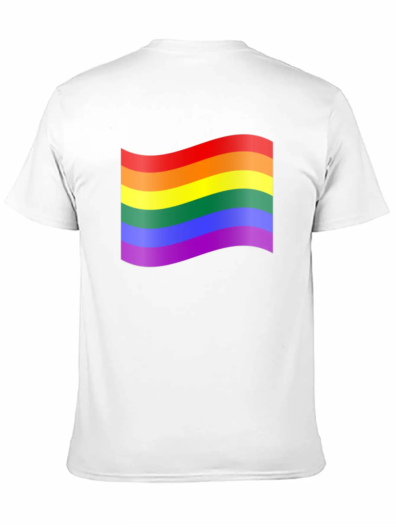 RAINBOW FLAG Essential Cotton Tee For Daily Outfits – Unisex Style