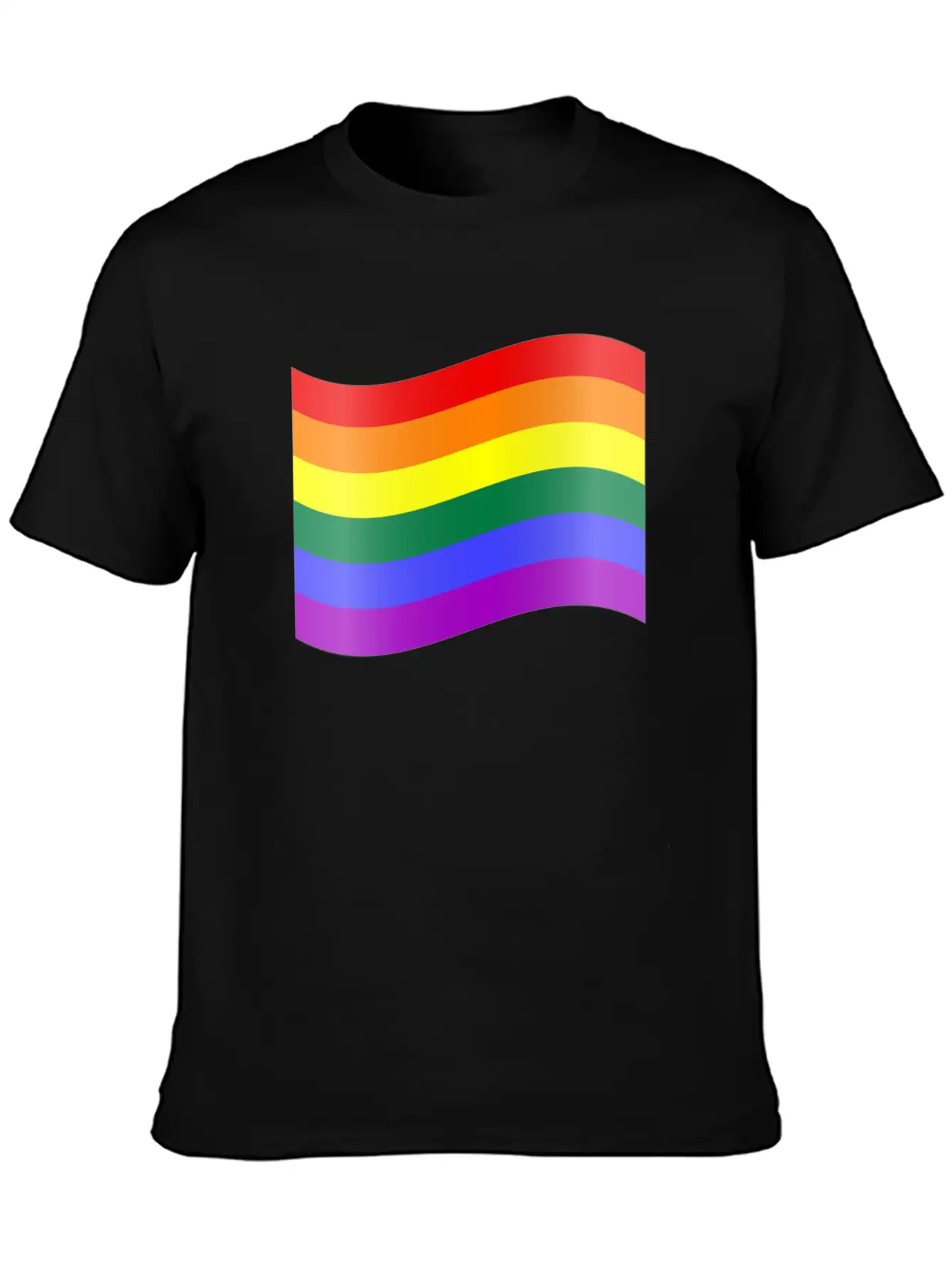 RAINBOW FLAG Essential Cotton Tee For Daily Outfits – Unisex Style