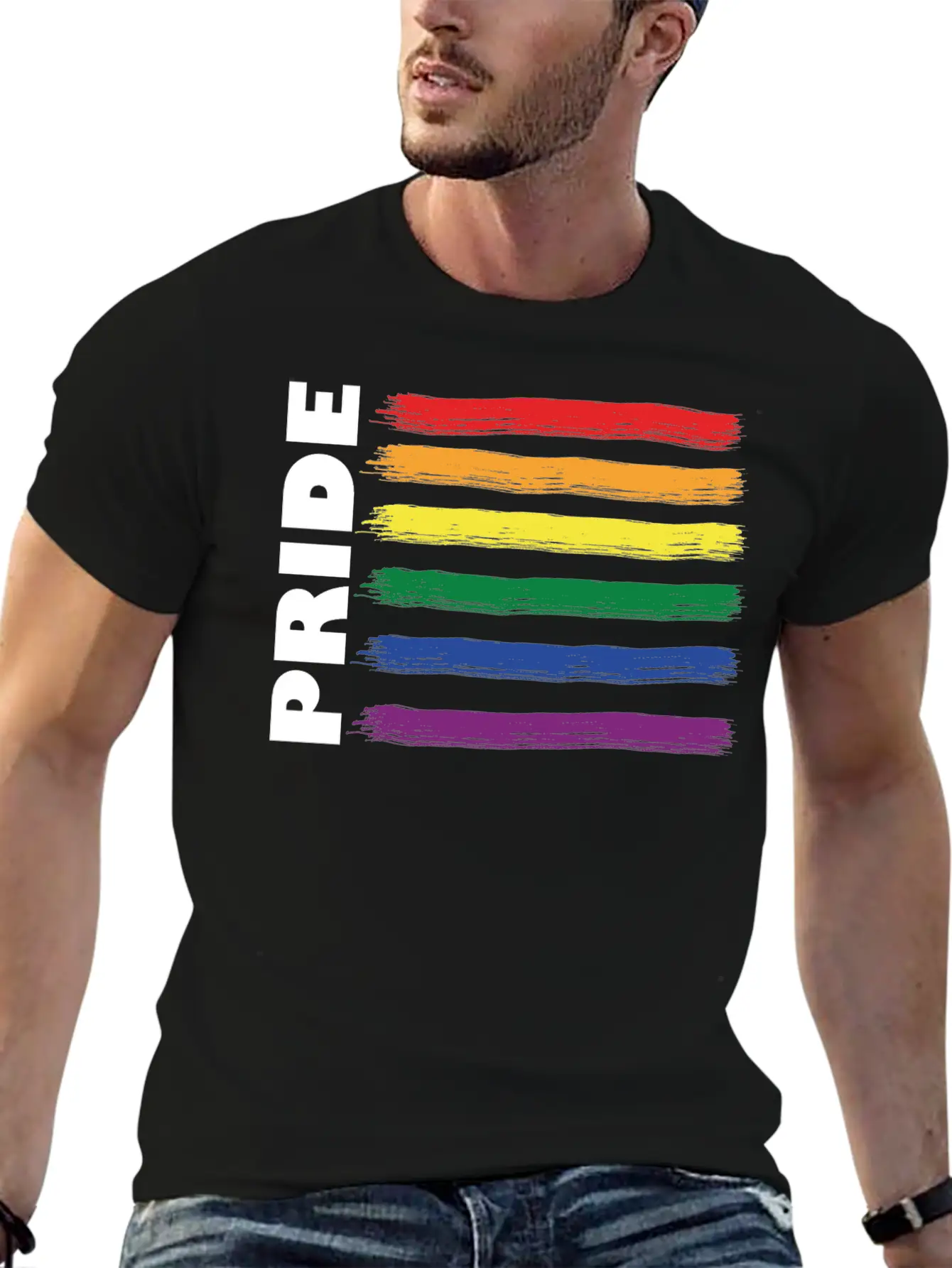 RAINBOW FLAG - PRIDE Soft Cotton Short Sleeve Tee – Unisex Wardrobe Staple