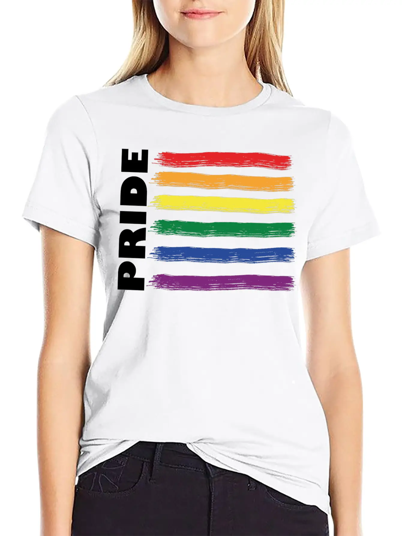 RAINBOW FLAG - PRIDE Soft Cotton Short Sleeve Tee – Unisex Wardrobe Staple