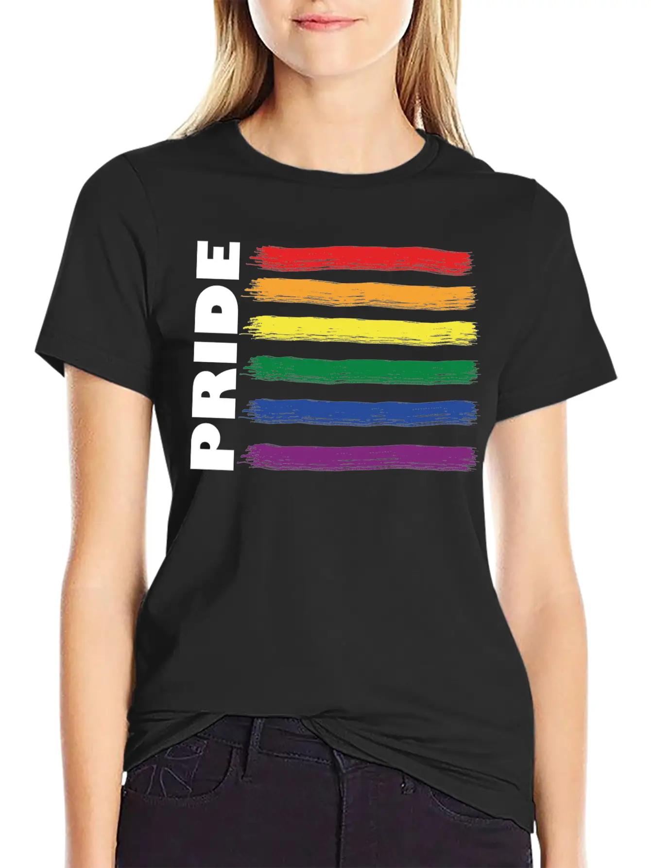 RAINBOW FLAG - PRIDE Soft Cotton Short Sleeve Tee – Unisex Wardrobe Staple