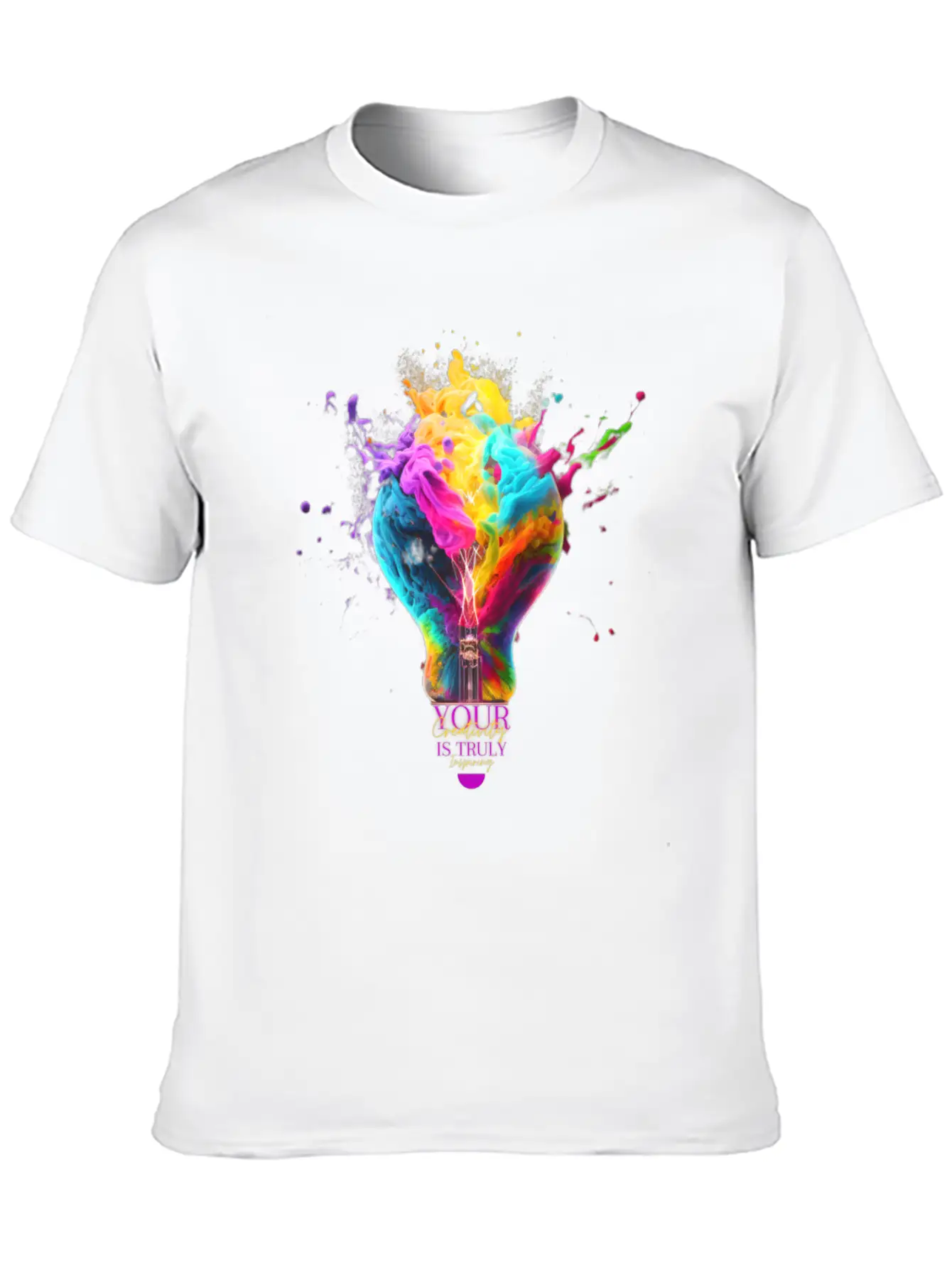 Rainbow Lamp | Your Creativity Is Truly Inspiring. Modern Fit Casual T-Shirt – Clean And Versatile Design