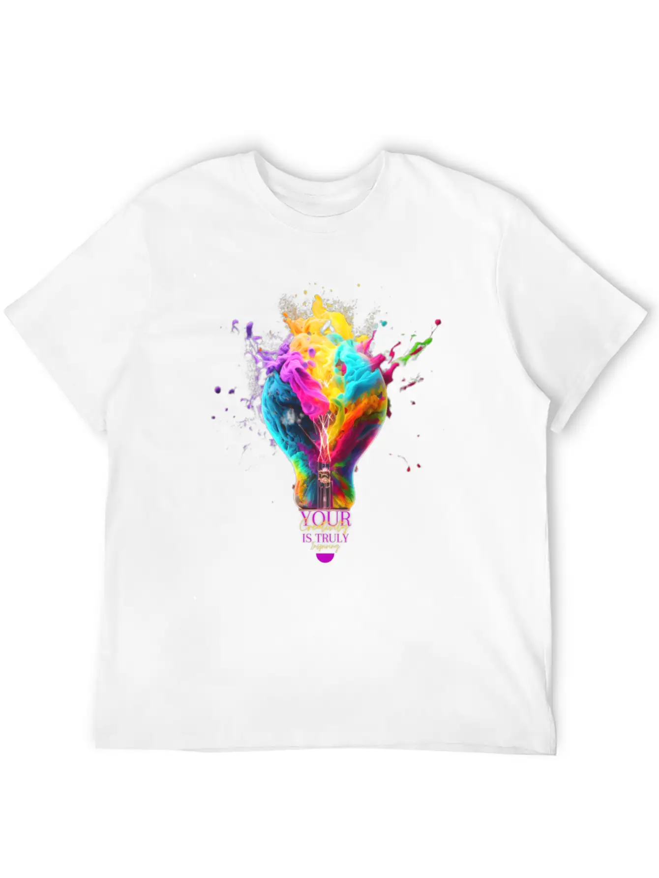 Rainbow Lamp | Your Creativity Is Truly Inspiring. Modern Fit Casual T-Shirt – Clean And Versatile Design