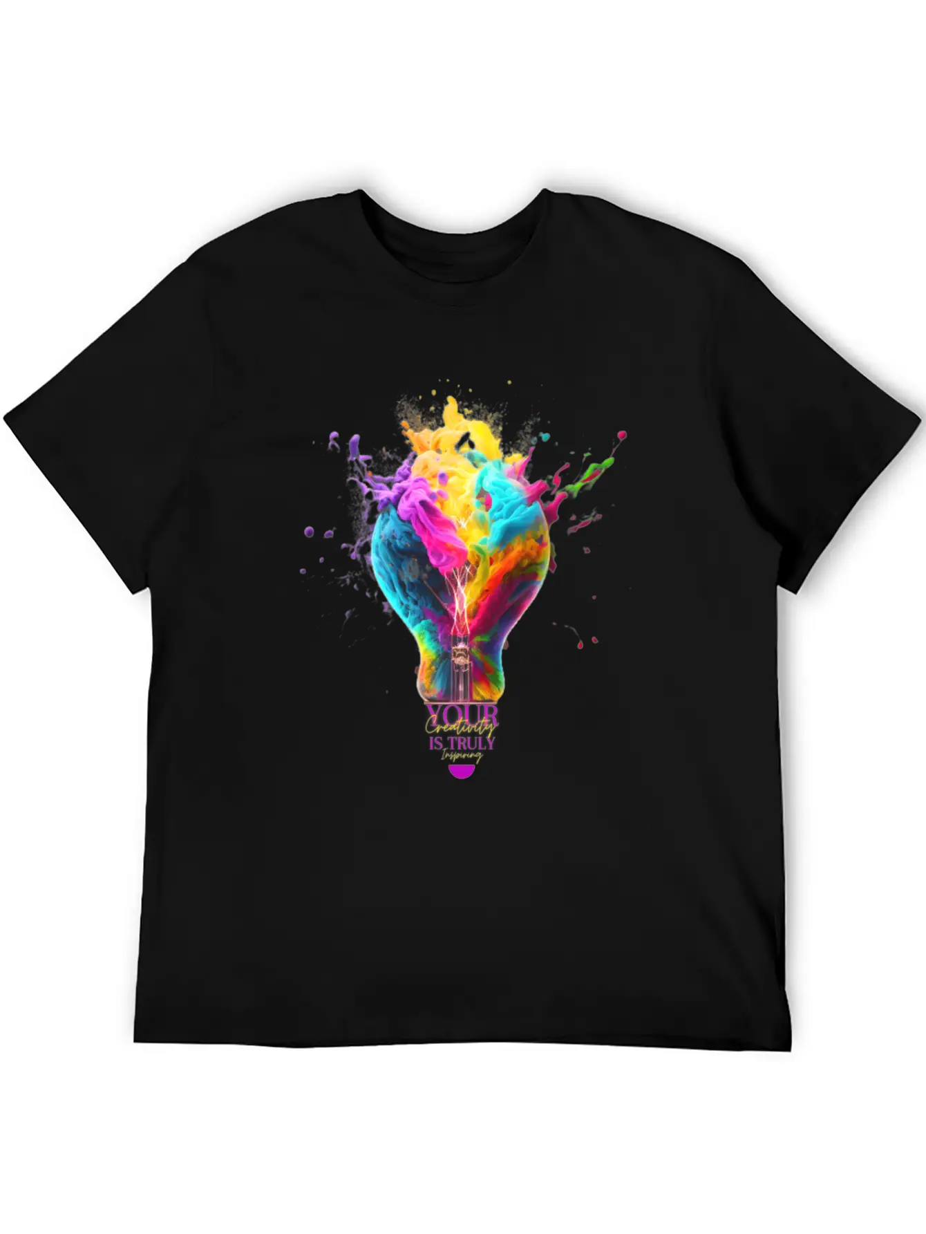Rainbow Lamp | Your Creativity Is Truly Inspiring. Modern Fit Casual T-Shirt – Clean And Versatile Design