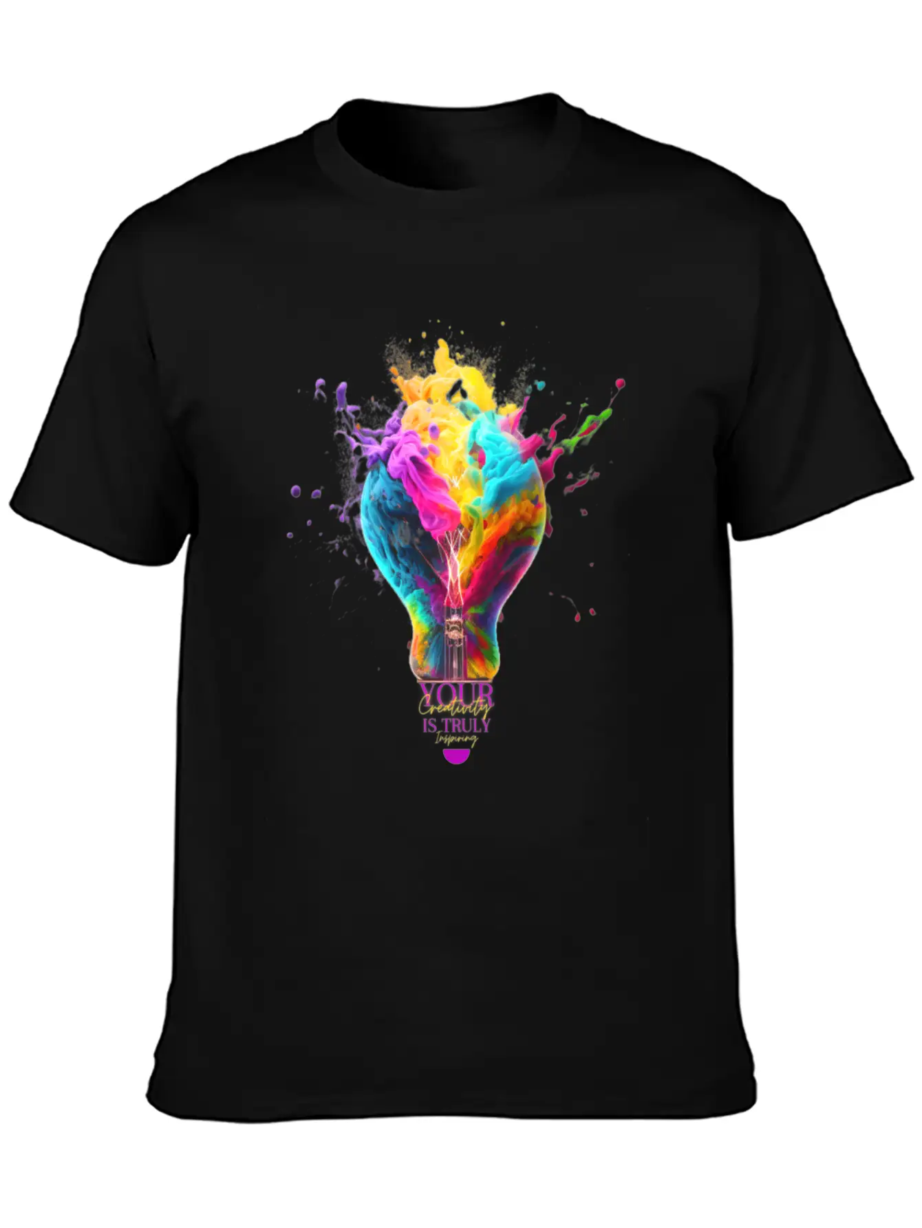 Rainbow Lamp | Your Creativity Is Truly Inspiring. Modern Fit Casual T-Shirt – Clean And Versatile Design