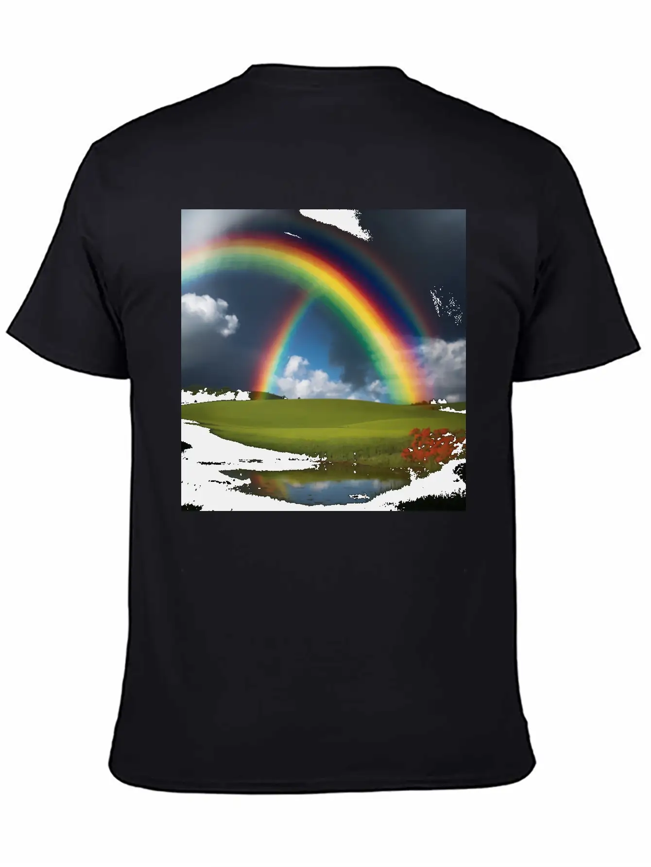 Rainbow Modern Fit Casual T-Shirt – Clean And Versatile Design