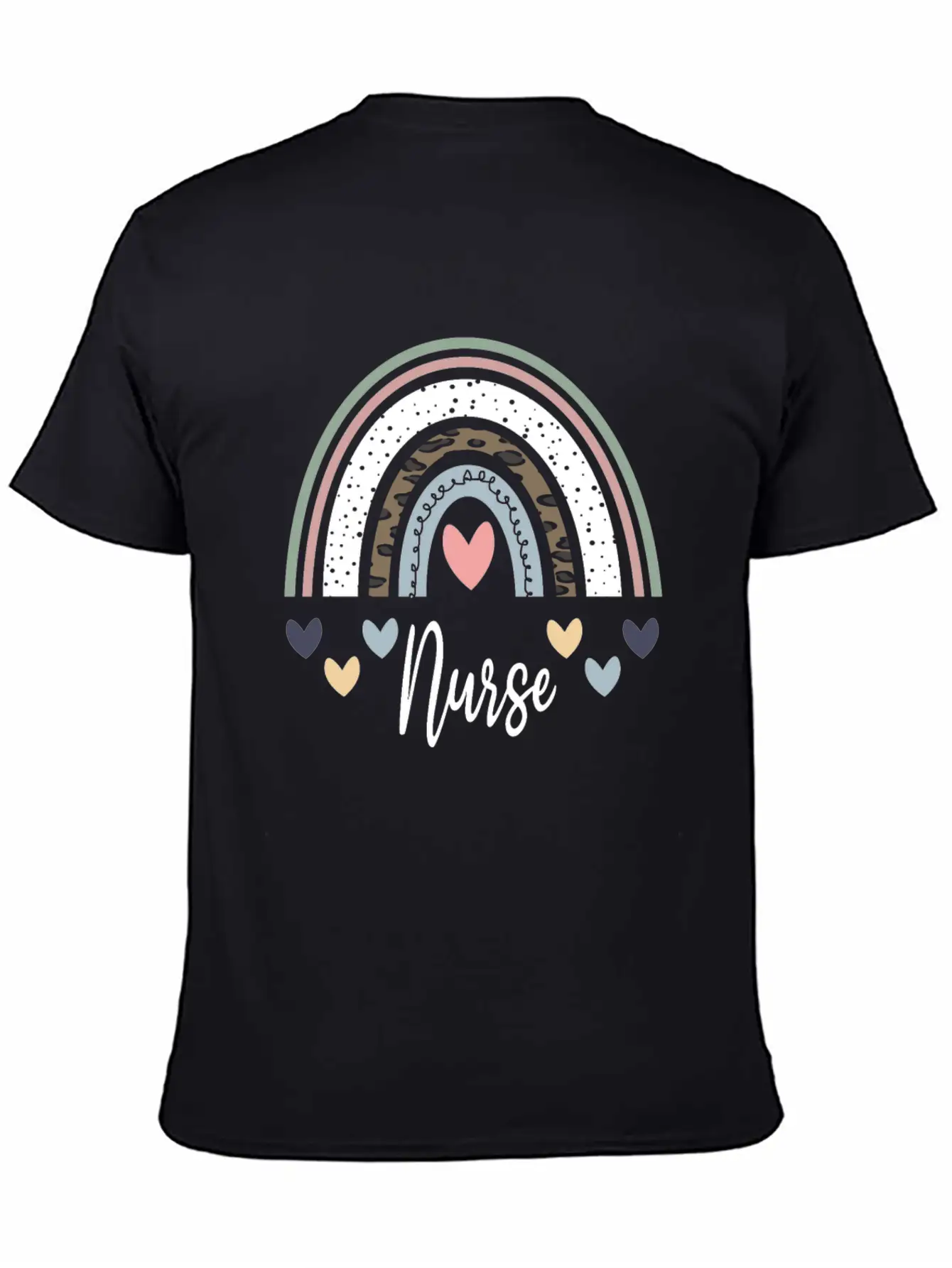 Rainbow Nurse Unisex Casual T-Shirt – Clean Design For Daily Comfort